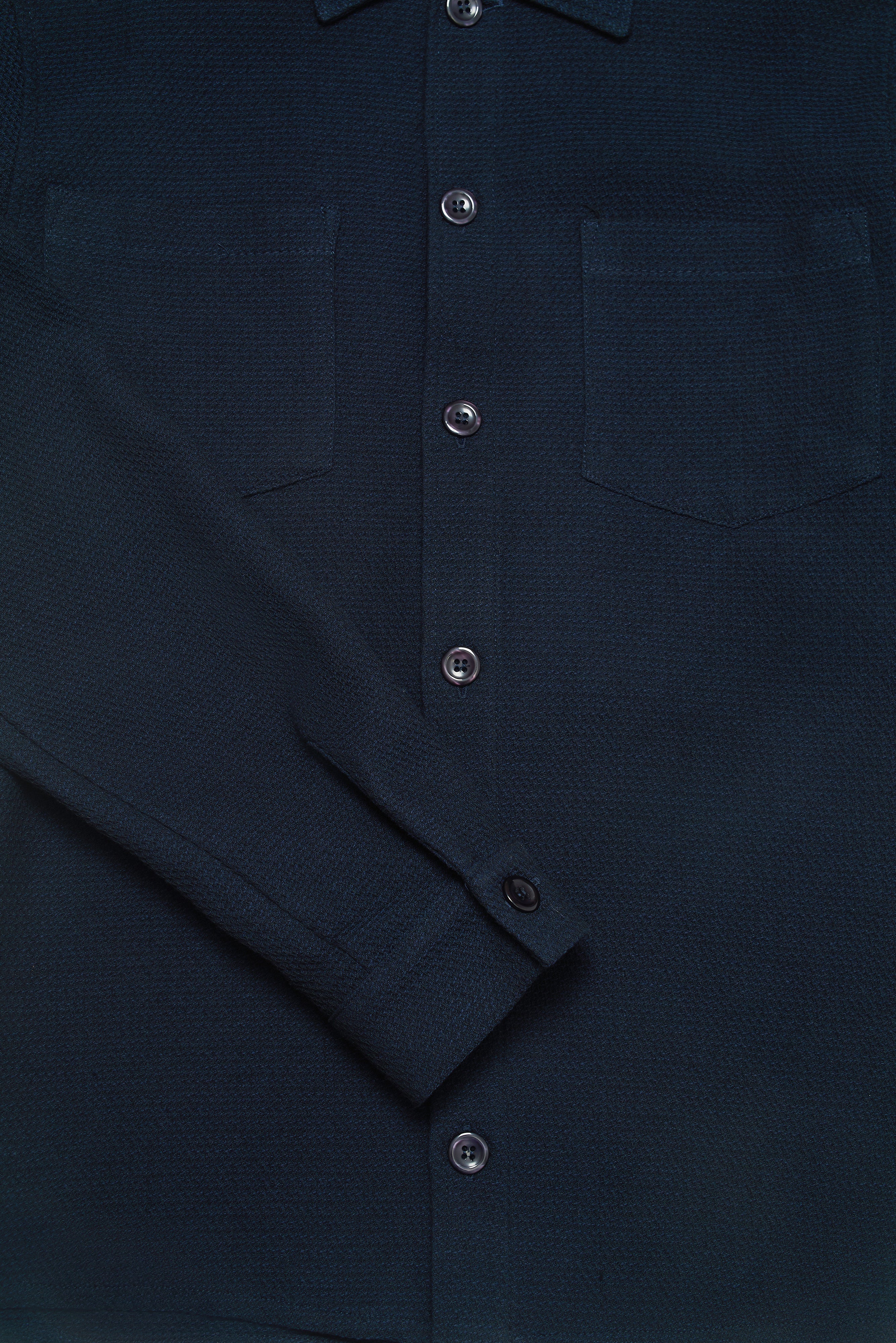 Bart Long Sleeve Shirt - Navy Malta - Wear London