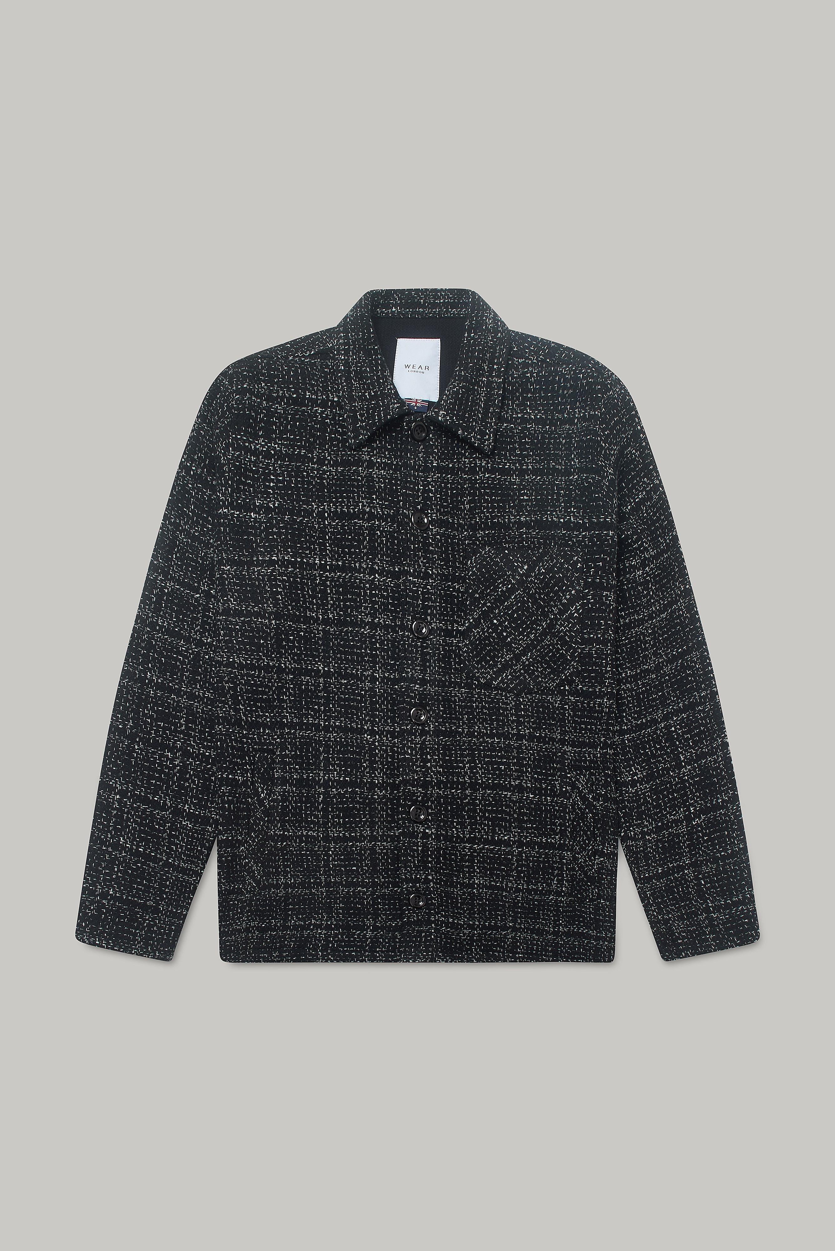 Theydon Frame Overshirt - Black / White - Wear London
