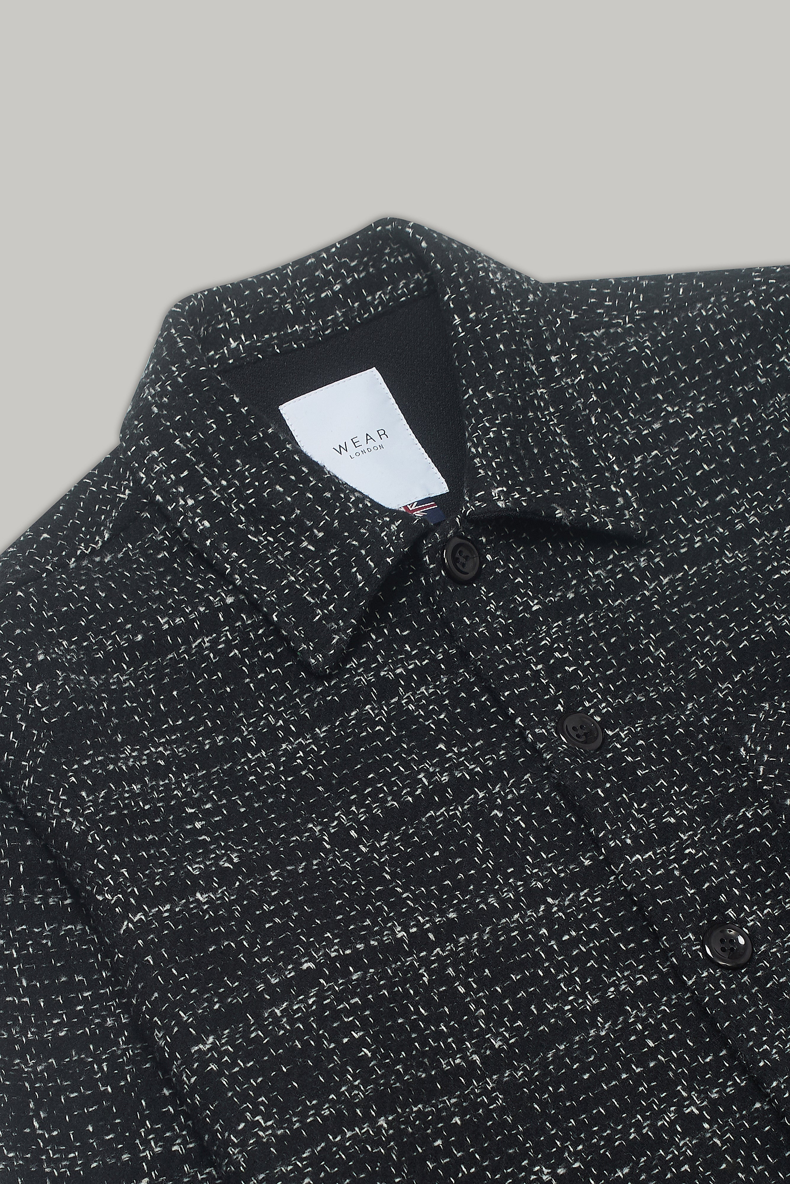 Theydon Frame Overshirt - Black / White - Wear London