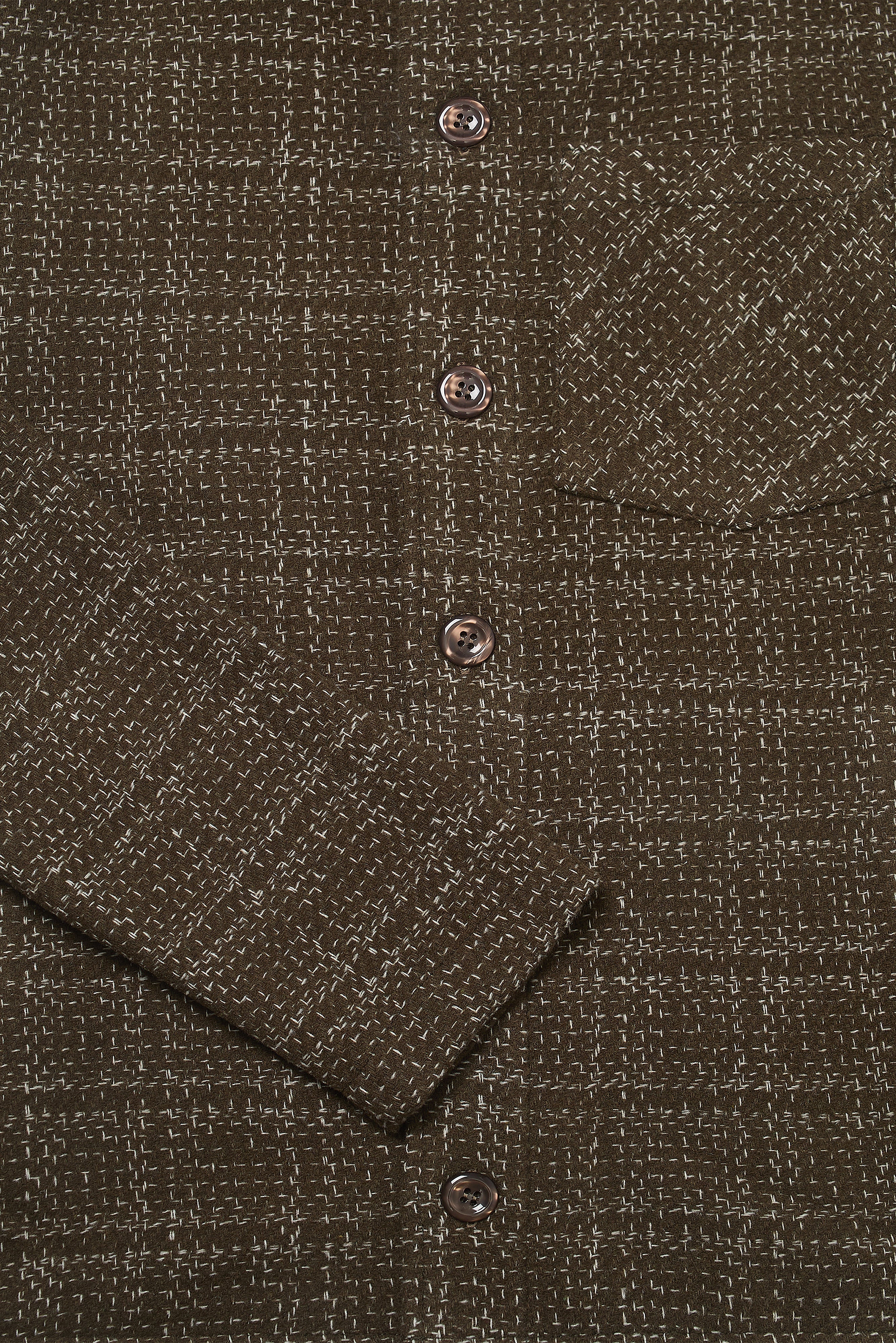 Theydon Frame Overshirt - Mocha / Ecru - Wear London