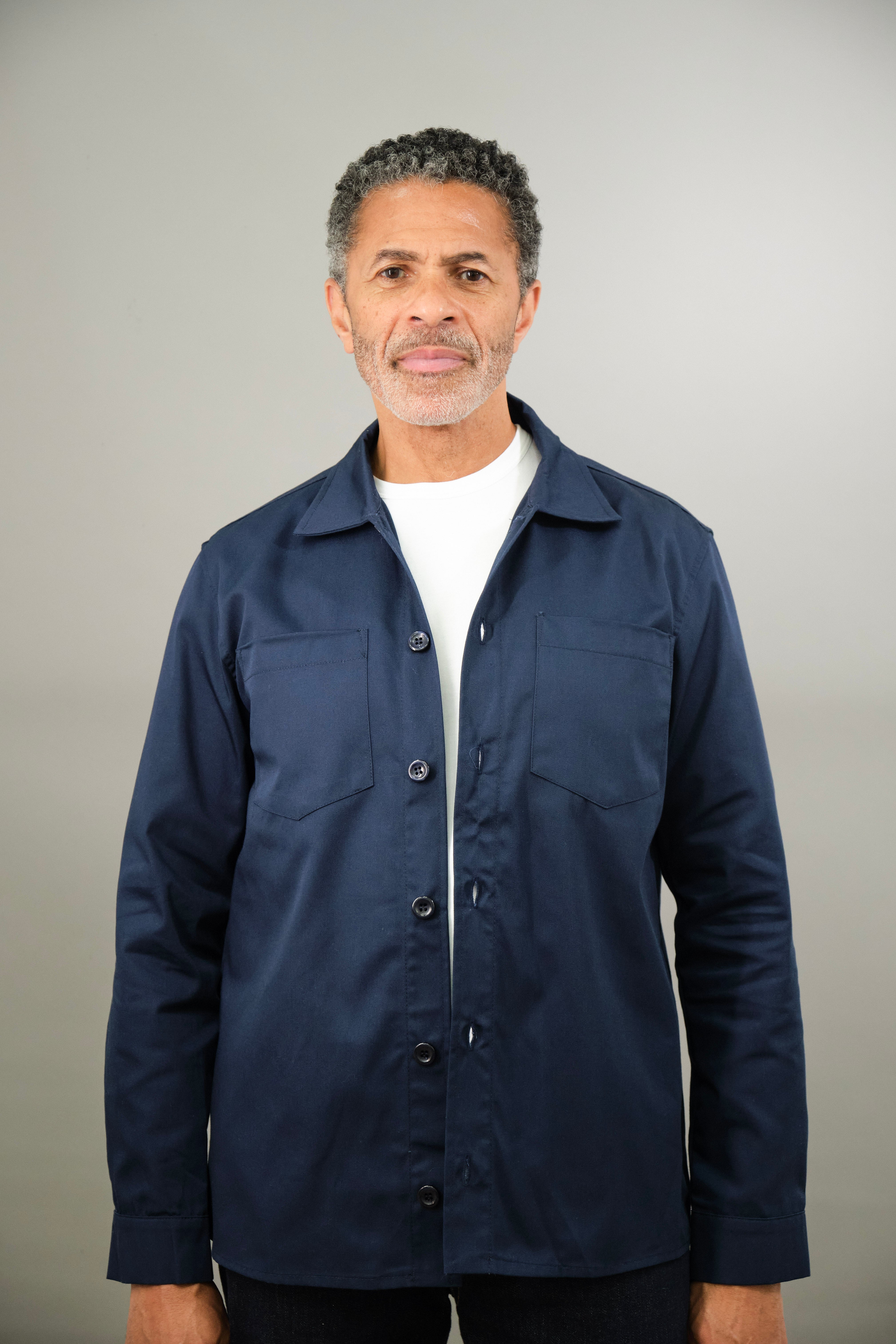 Bart Overshirt - Navy Zurigo - Wear London