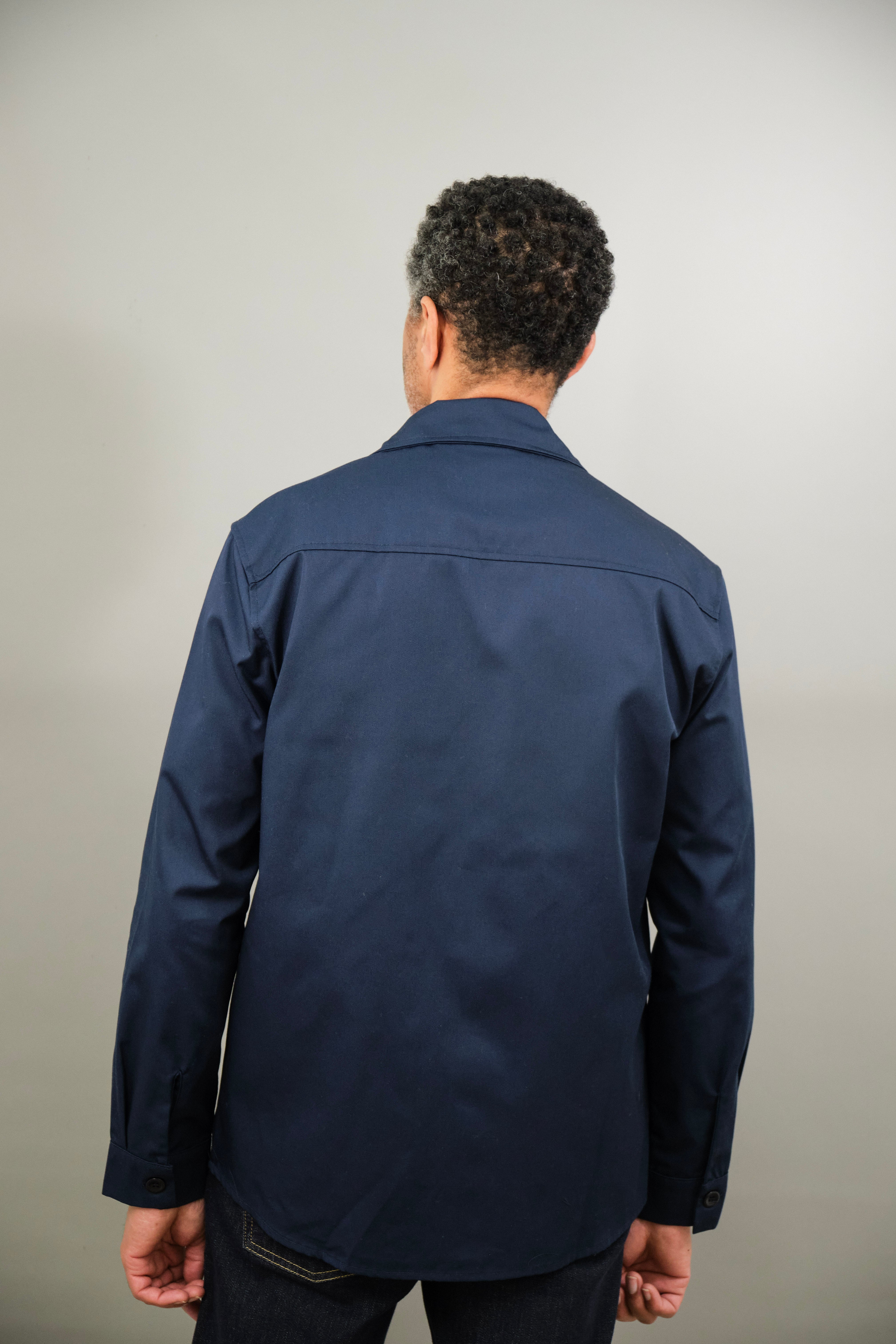 Bart Overshirt - Navy Zurigo - Wear London
