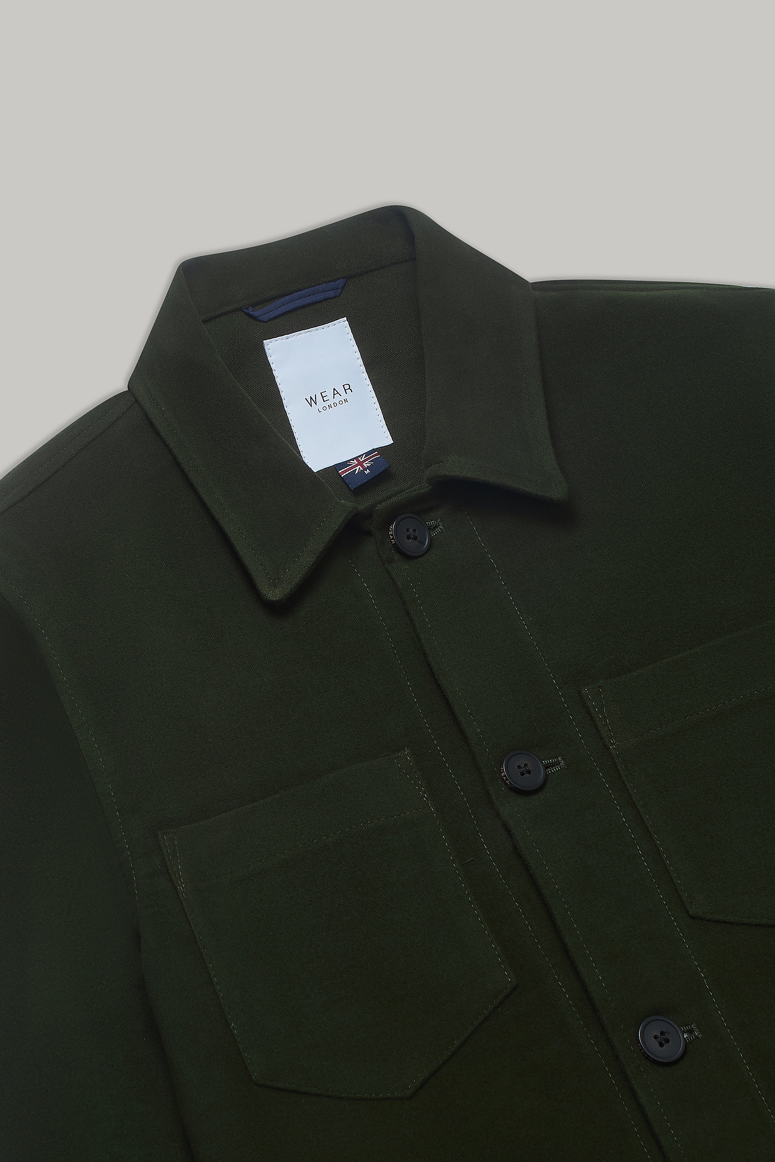 Southend Shacket Unlined - Olive Moleskin - Wear London