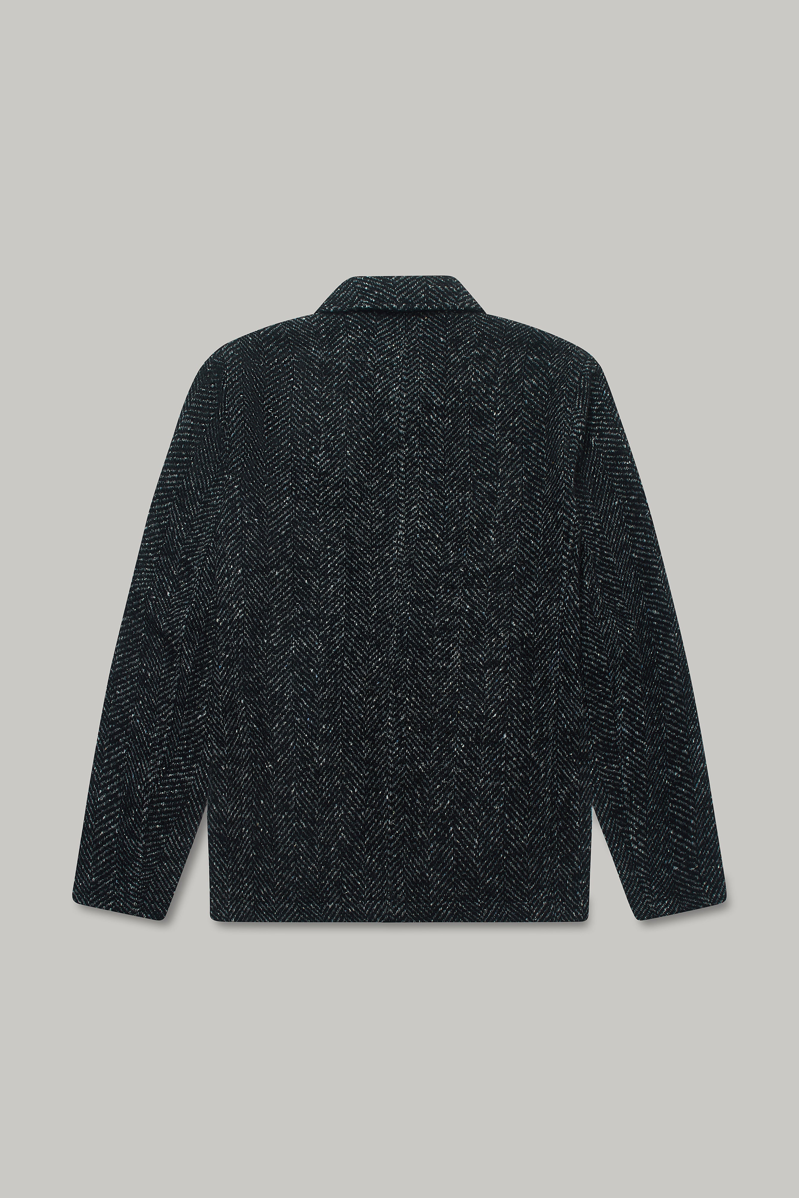 Colt Zip Shacket Unlined - Black & White Hatch - Wear London