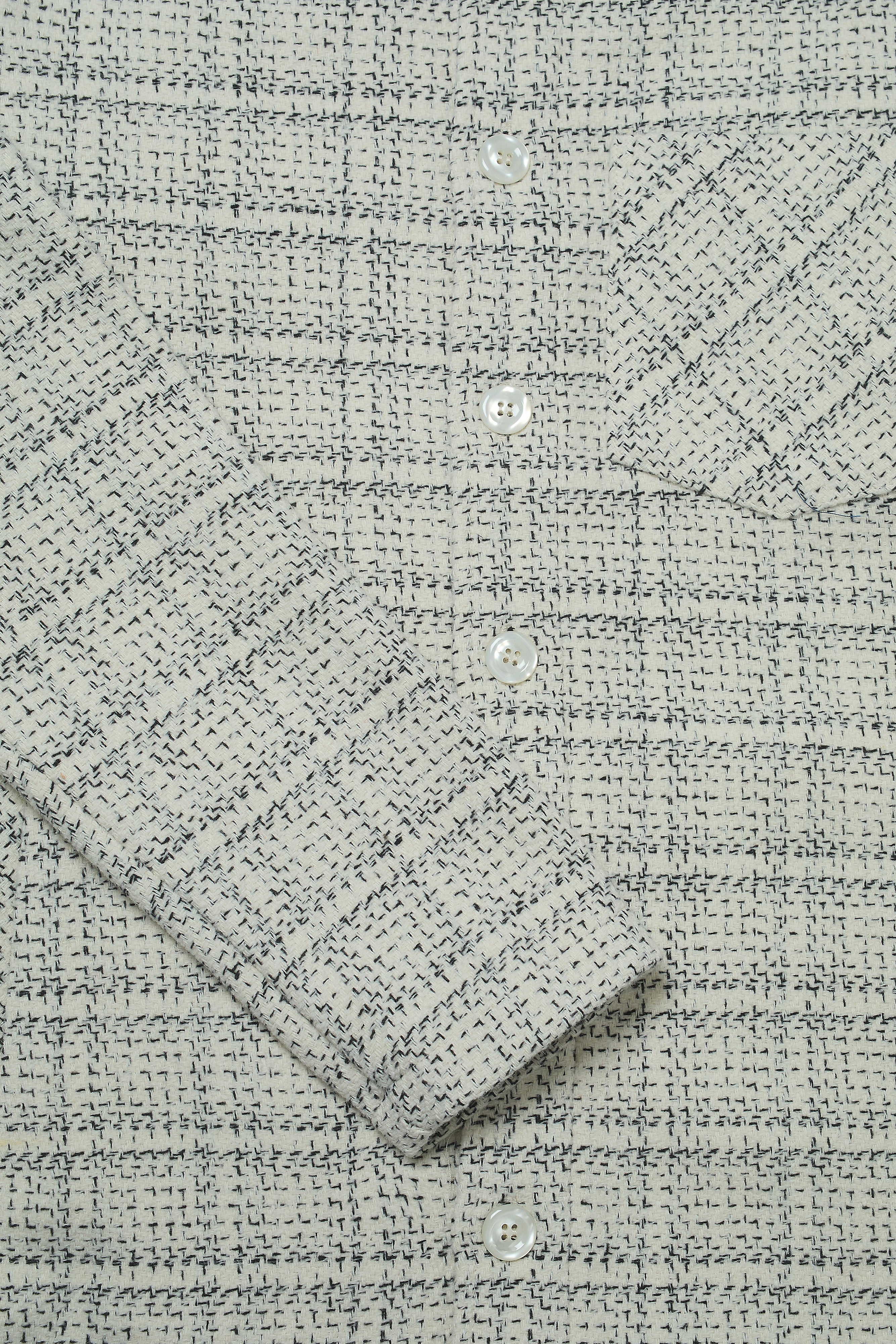 Theydon Frame Overshirt - Ecru / Black - Wear London