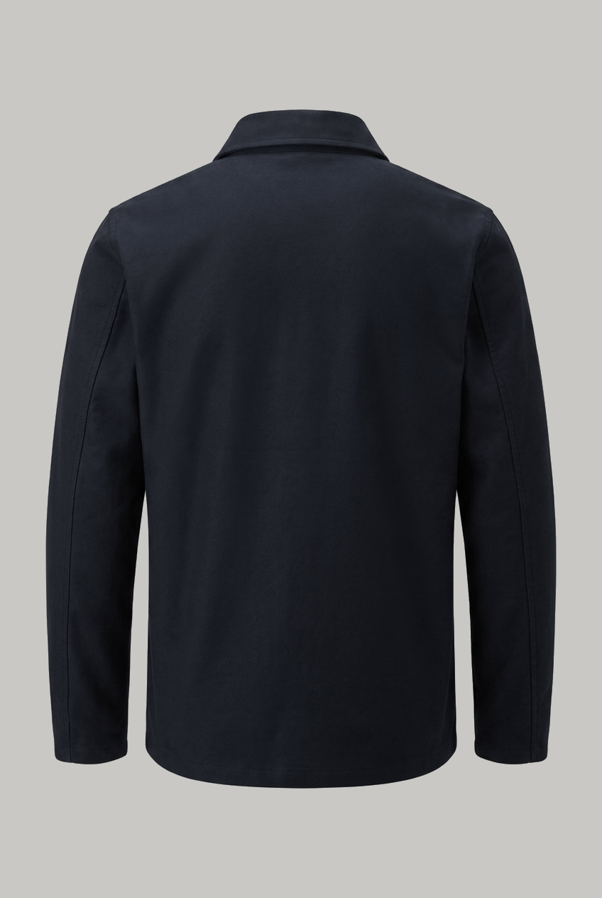 Aldgate Baseball Shacket - Navy Moleskin - Wear London