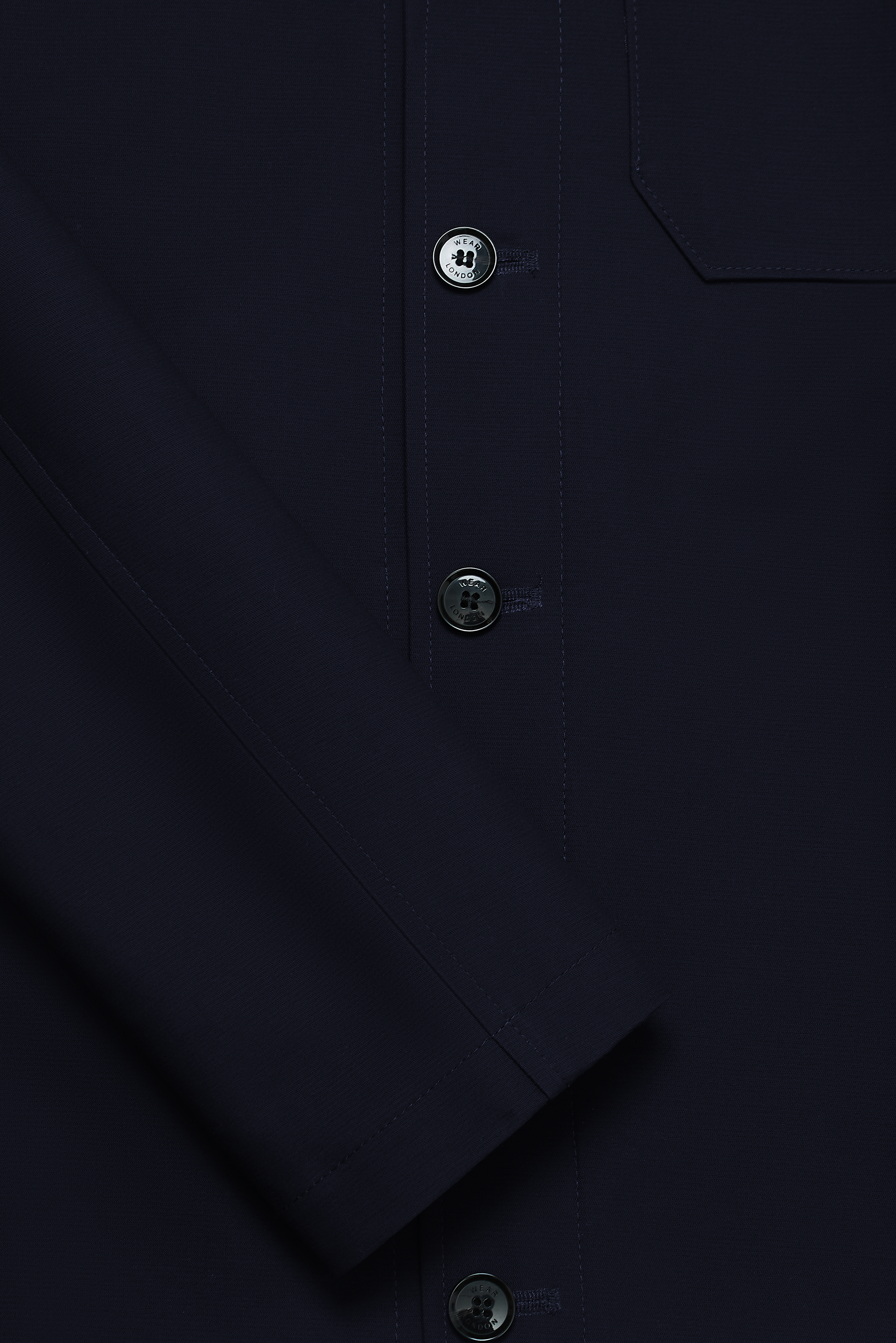 Aldgate Unlined Shacket - Navy Dx - Wear London