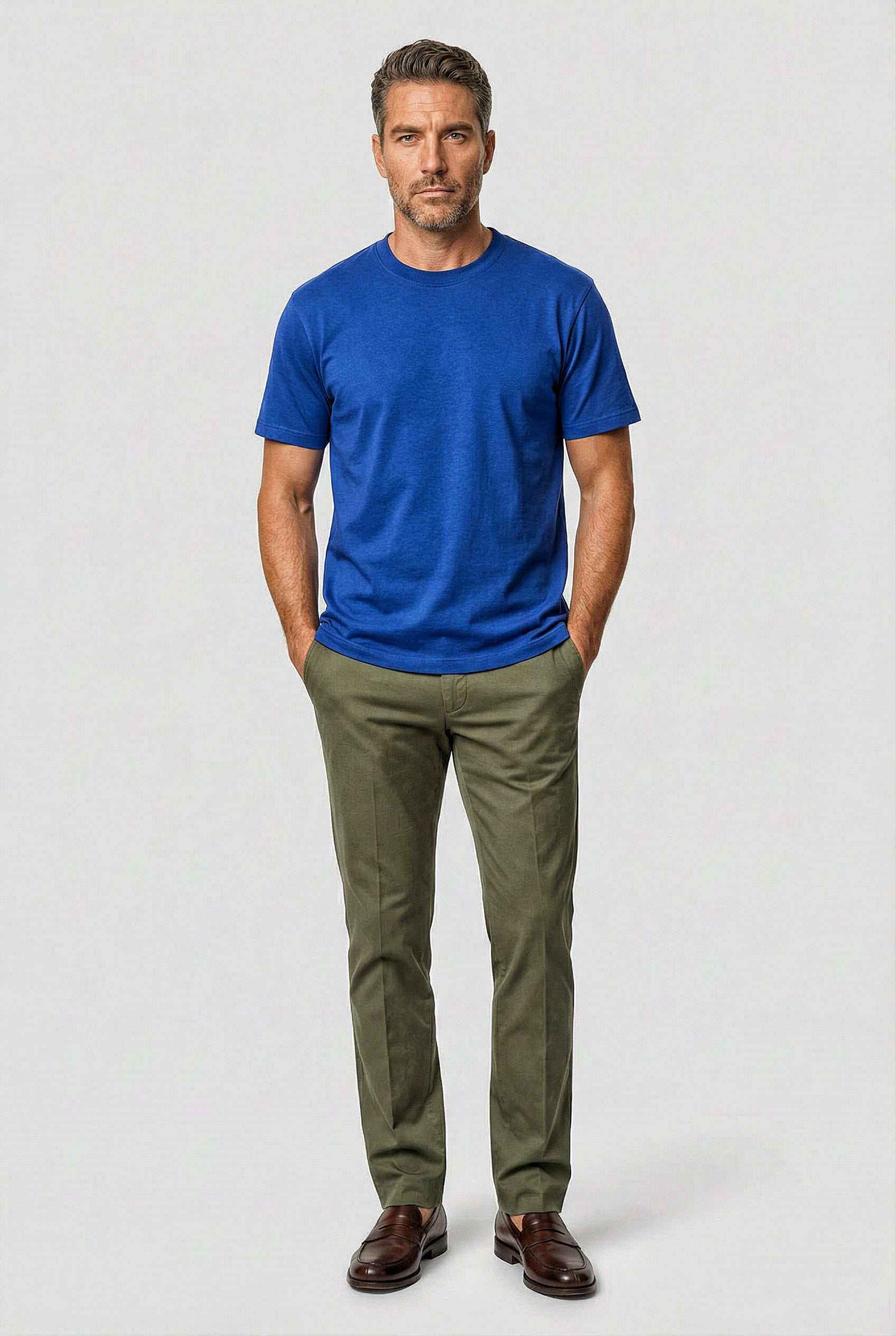 Dalston - T-Shirt Non Peach - Bright Indigo - Wear London