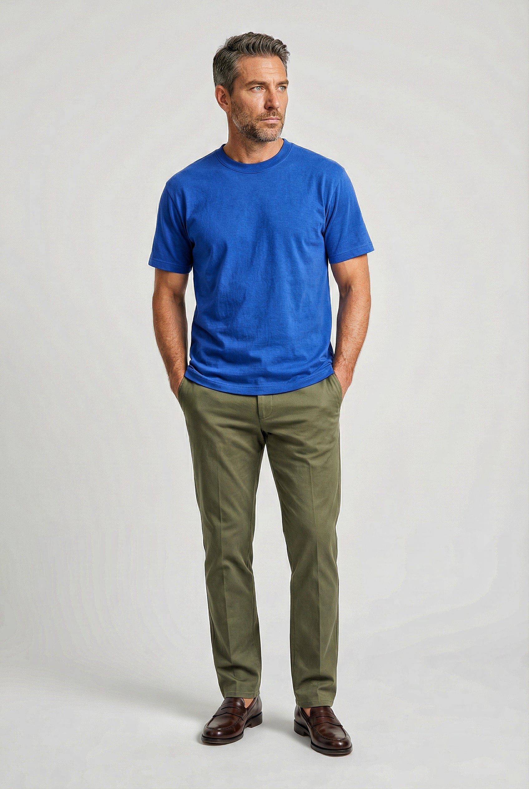 Dalston - T-Shirt Non Peach - Bright Indigo - Wear London