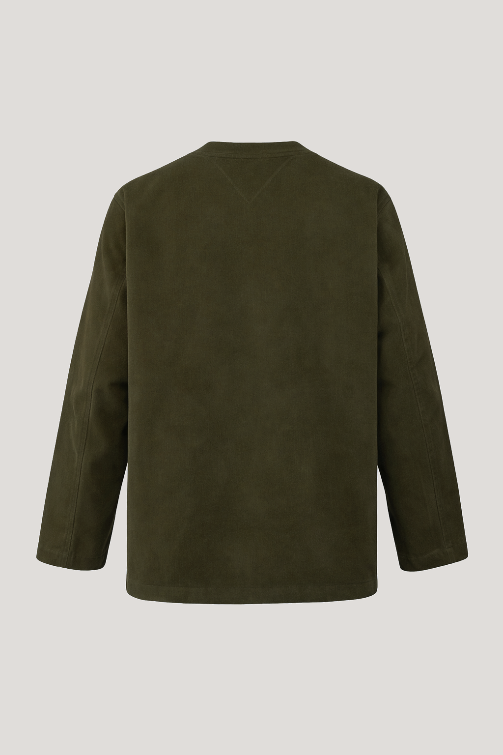 Fleming V-Neck Shacket - Olive Moleskin - Wear London
