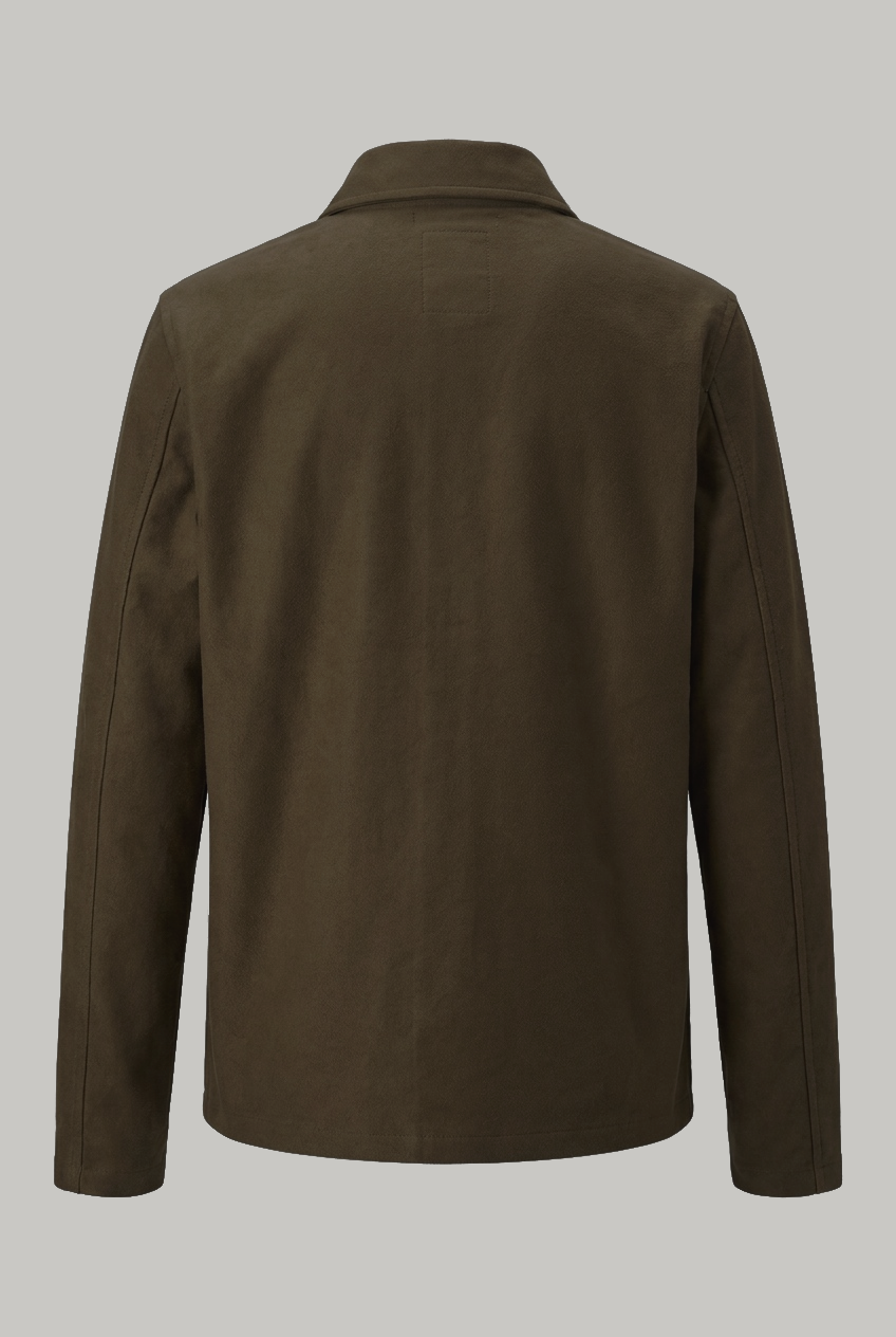 Aldgate Baseball Shacket - Camel Moleskin - Wear London