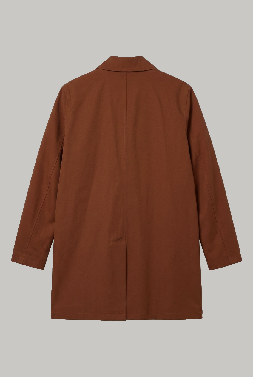 London Lined Rain Mac - Burnt Orange - Wear London