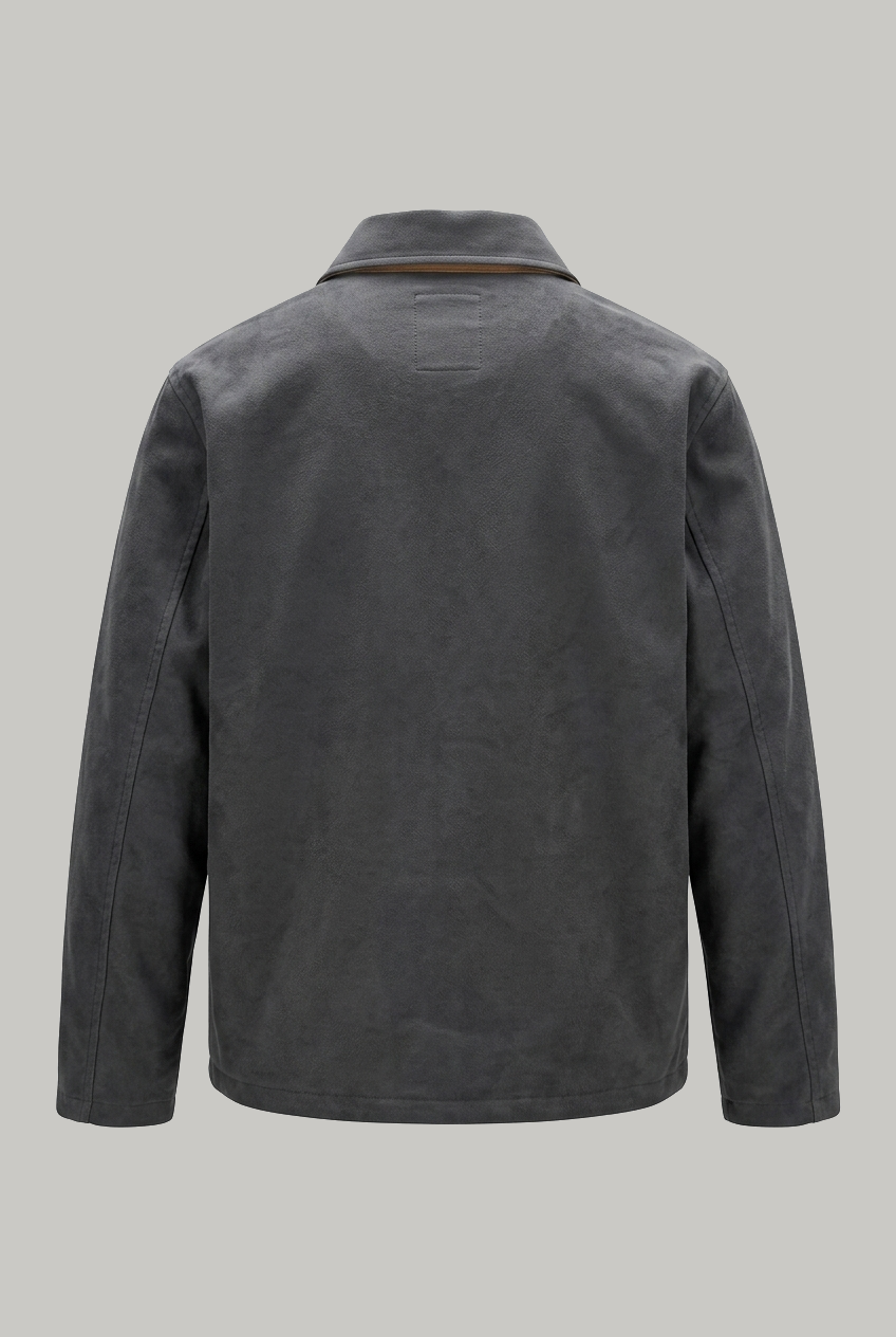 Lauchlan Shacket - Grey Slate Moleskin - Wear London