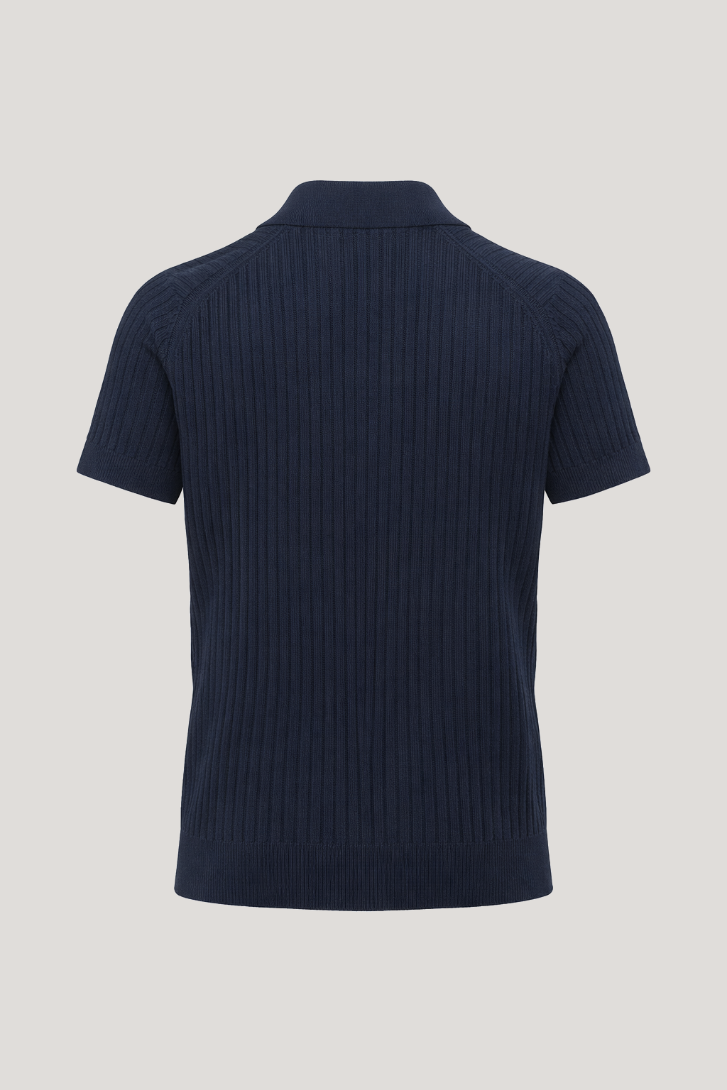 Barbican - V Neck Jacquard - Navy - Wear London