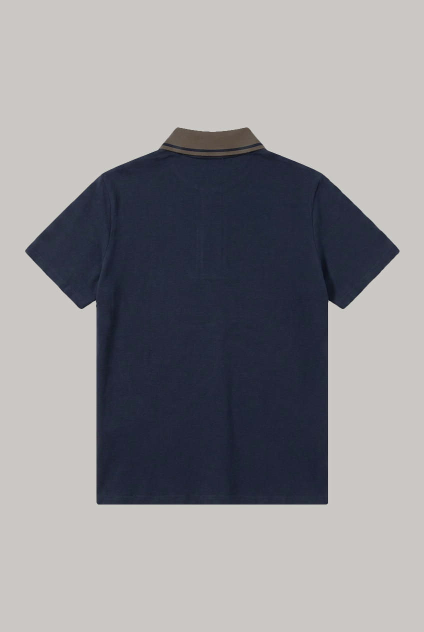 Thames - 3 Button Polo - Navy Pique - Wear London