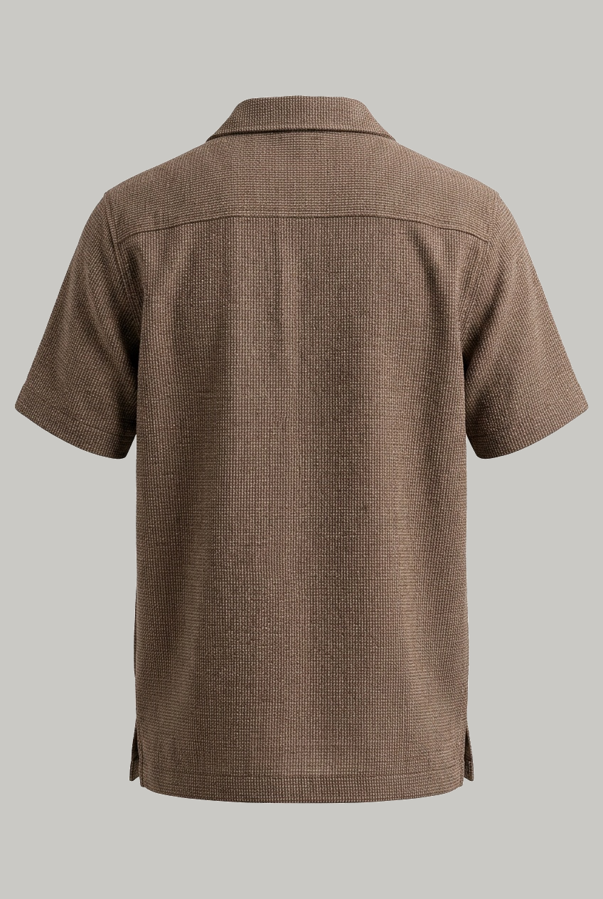 Bethnal Short Sleeve Shirt - Tobacco Tirreno - Wear London