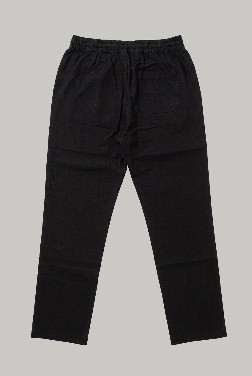 Simpson Crinkle Trouser - Black - Wear London