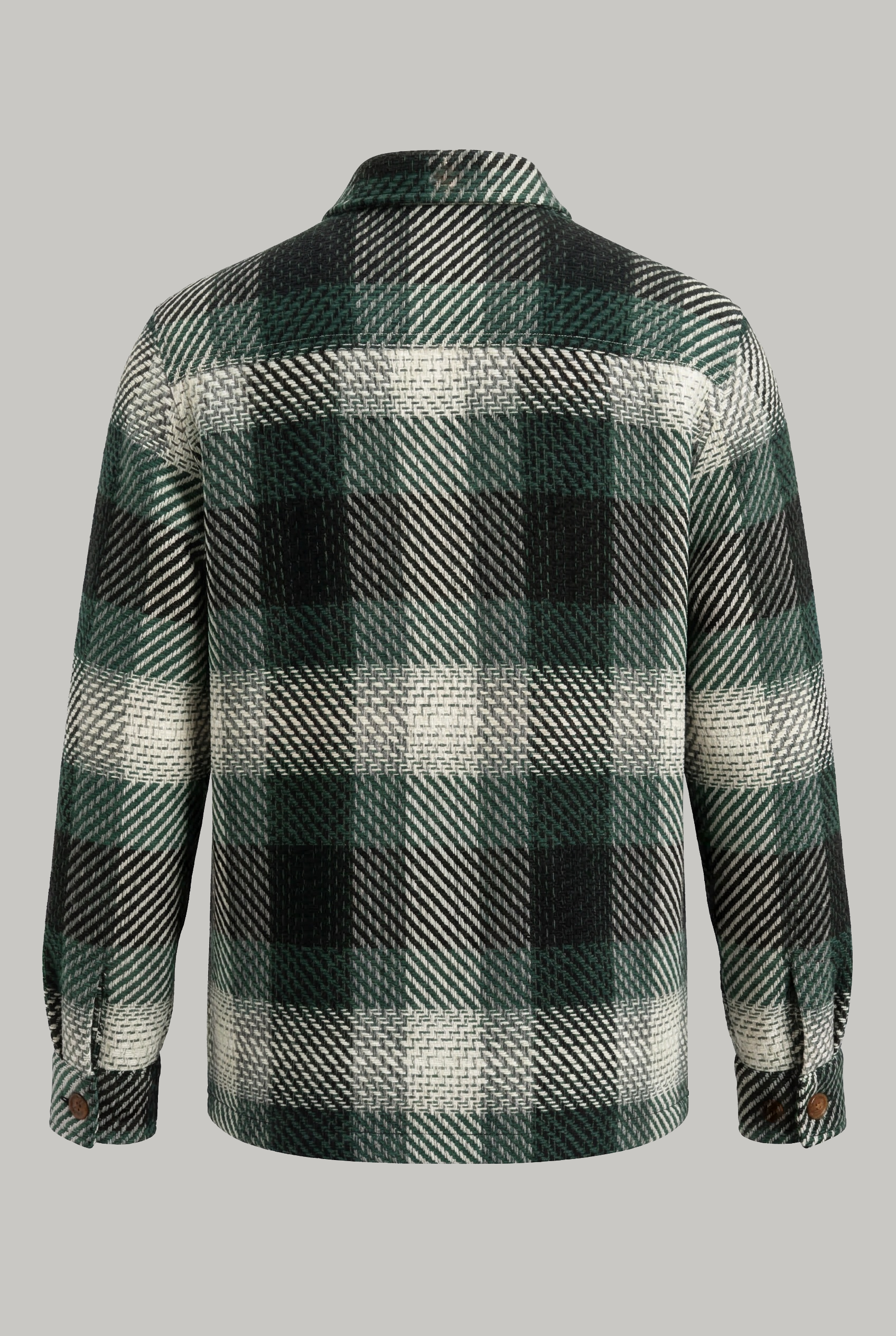 Bart Overshirt - Forest Green Ecru Check - Wear London