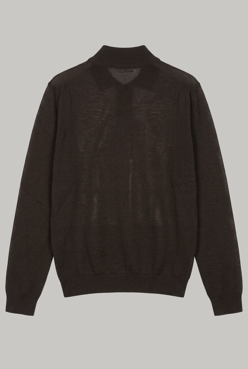 Farringdon - Quarter Zip Knitwear - Brown - Wear London