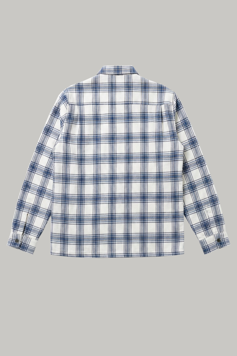 Angeles Long Sleeve Shirt - Art Blue Check - Wear London