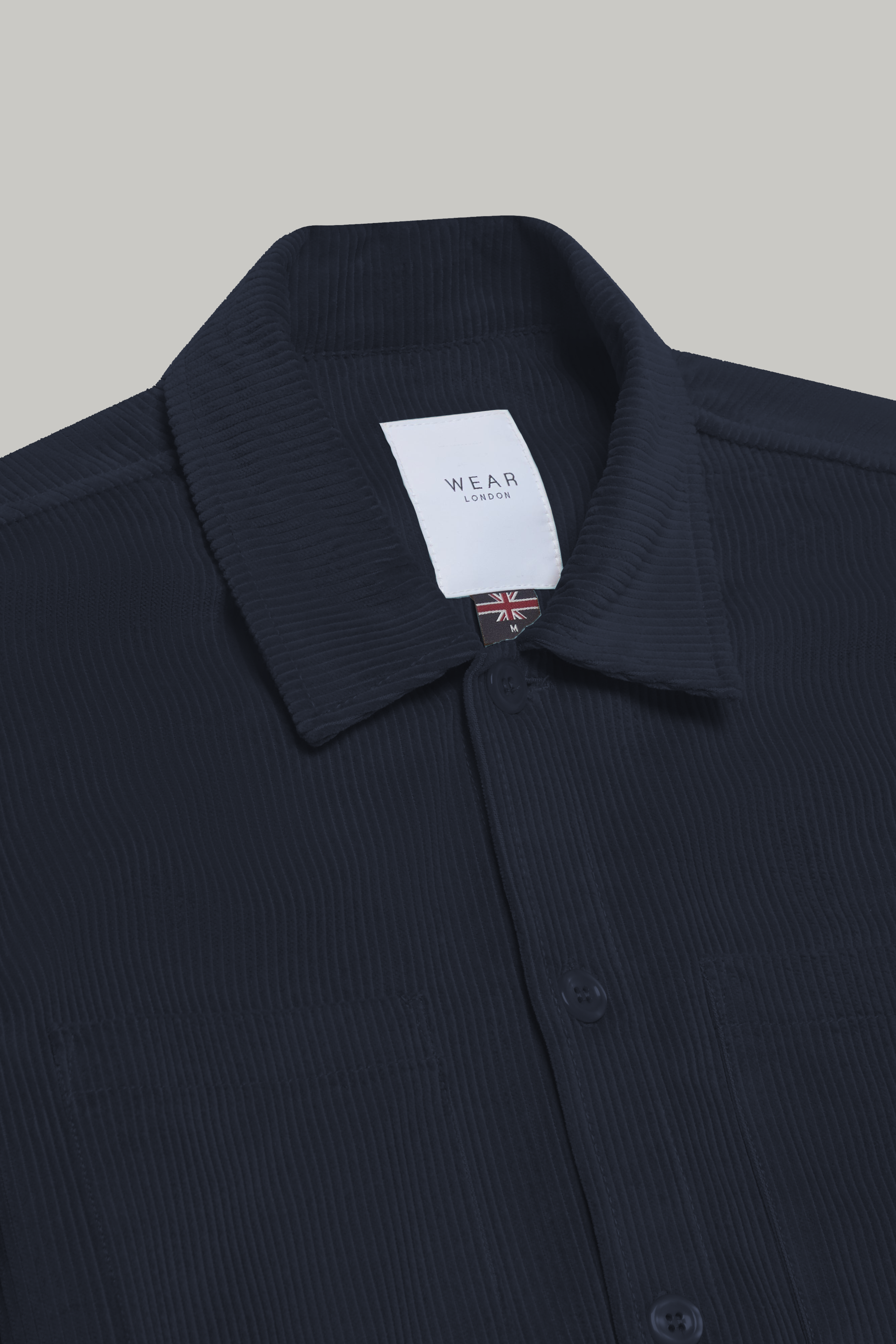 Bart Corduroy Overshirt - Dark Navy - Wear London
