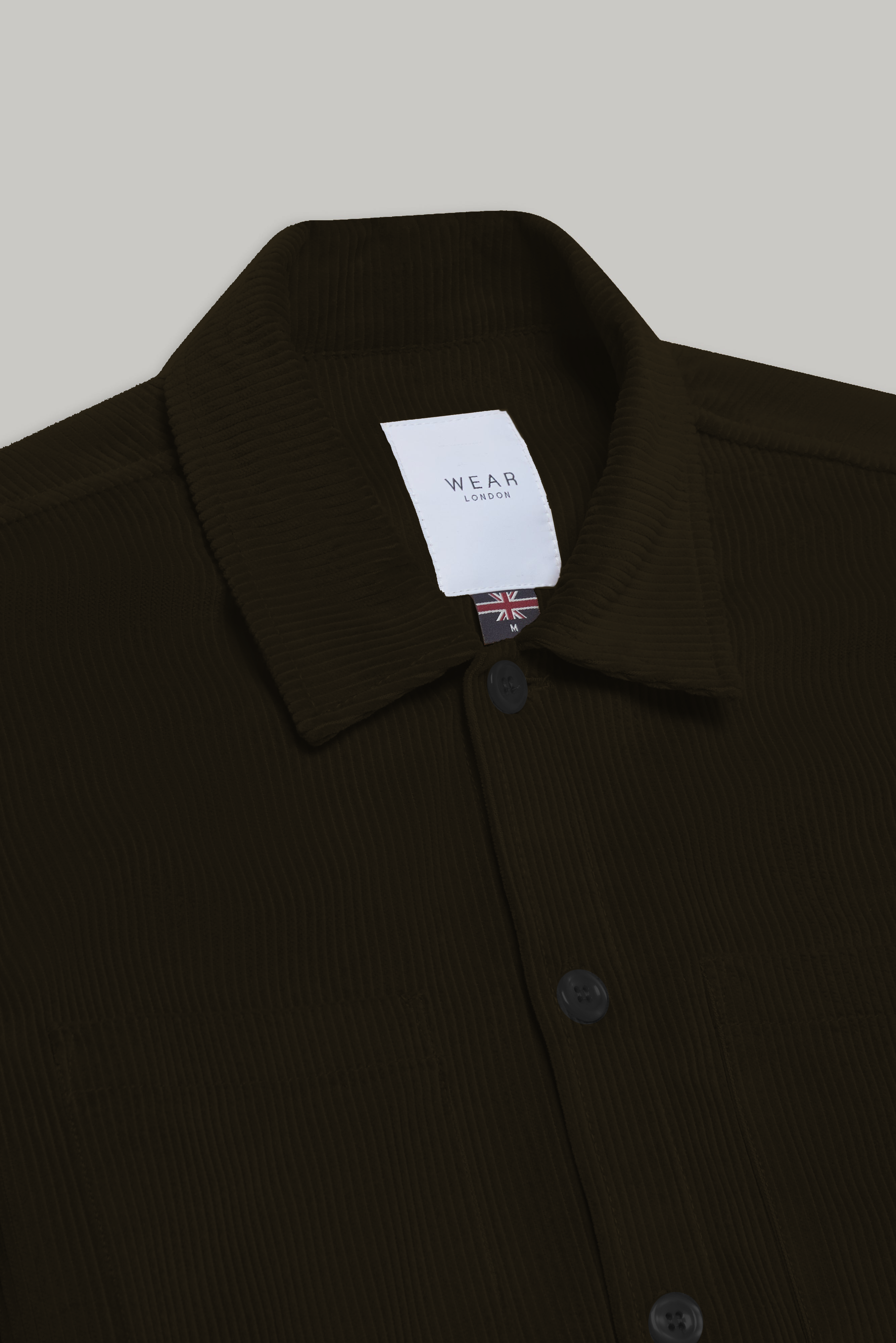 Bart Corduroy Overshirt - Dark olive - Wear London