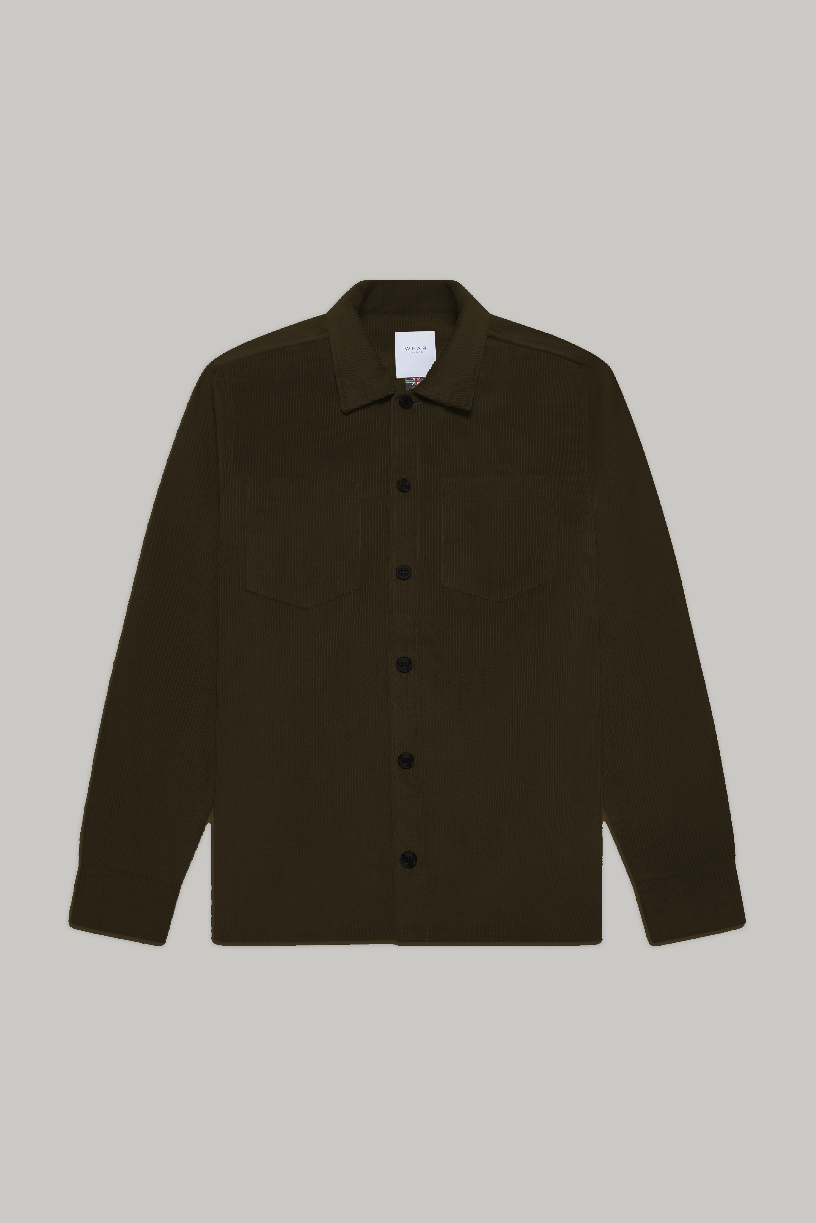 Bart Corduroy Overshirt - Dark olive - Wear London