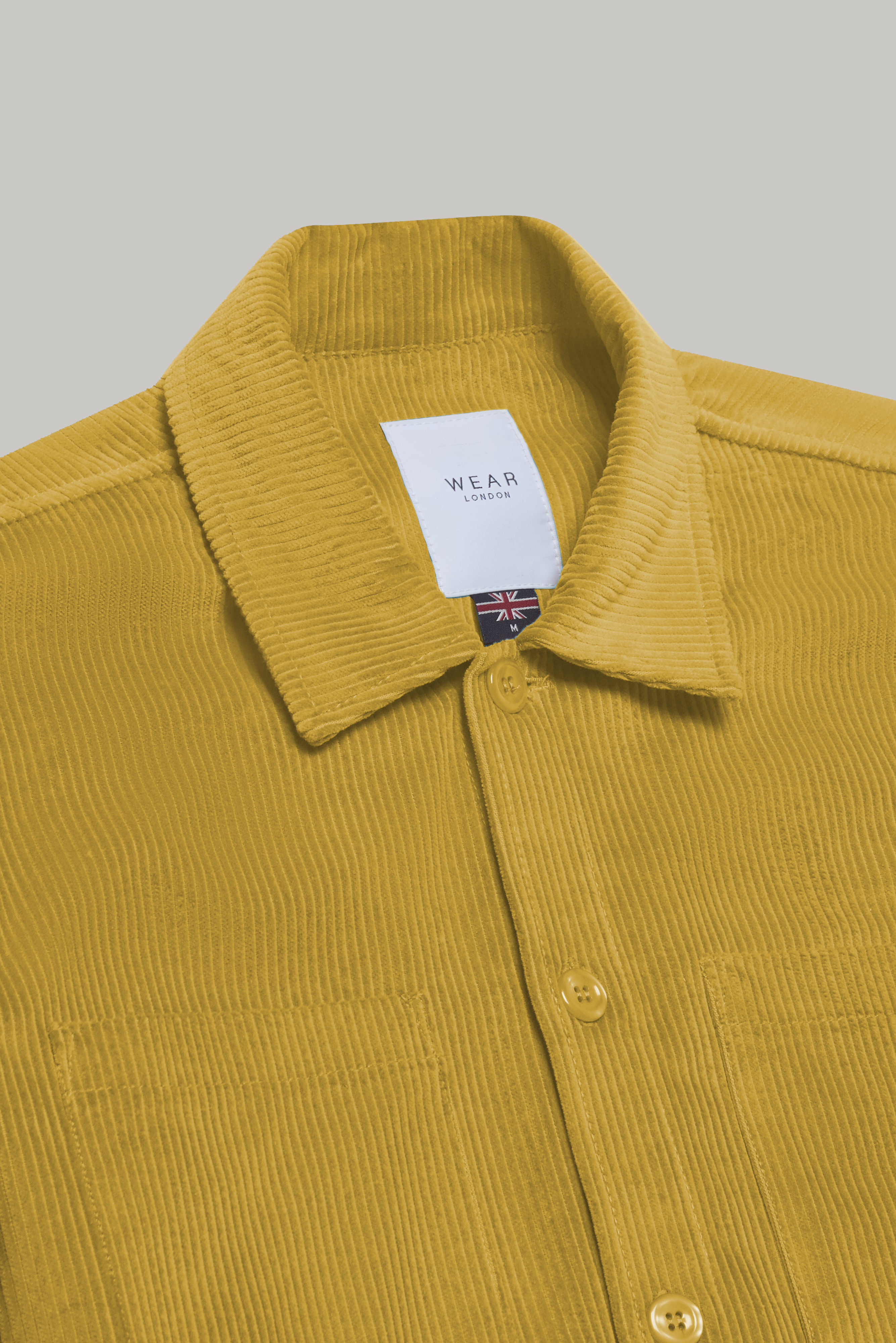 Bart Corduroy Overshirt - Gold - Wear London