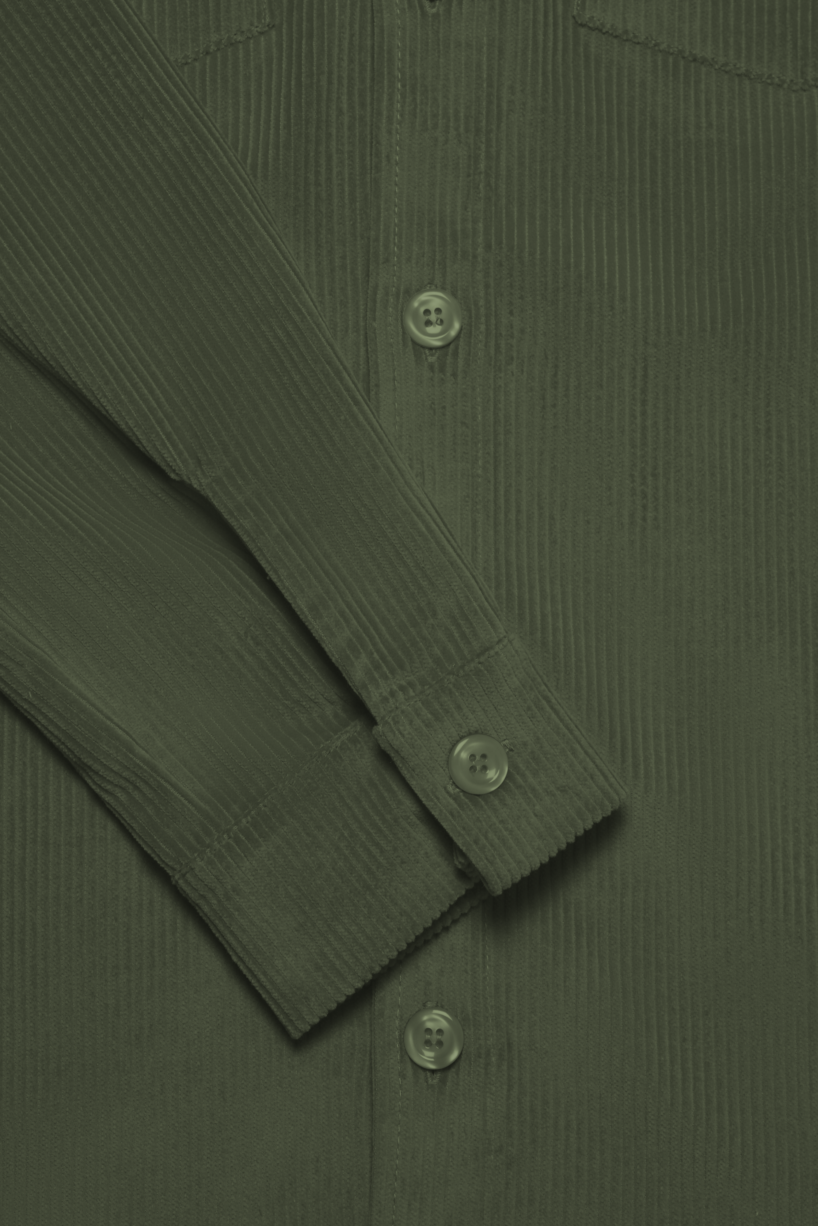 Bart Corduroy Overshirt - Olive - Wear London