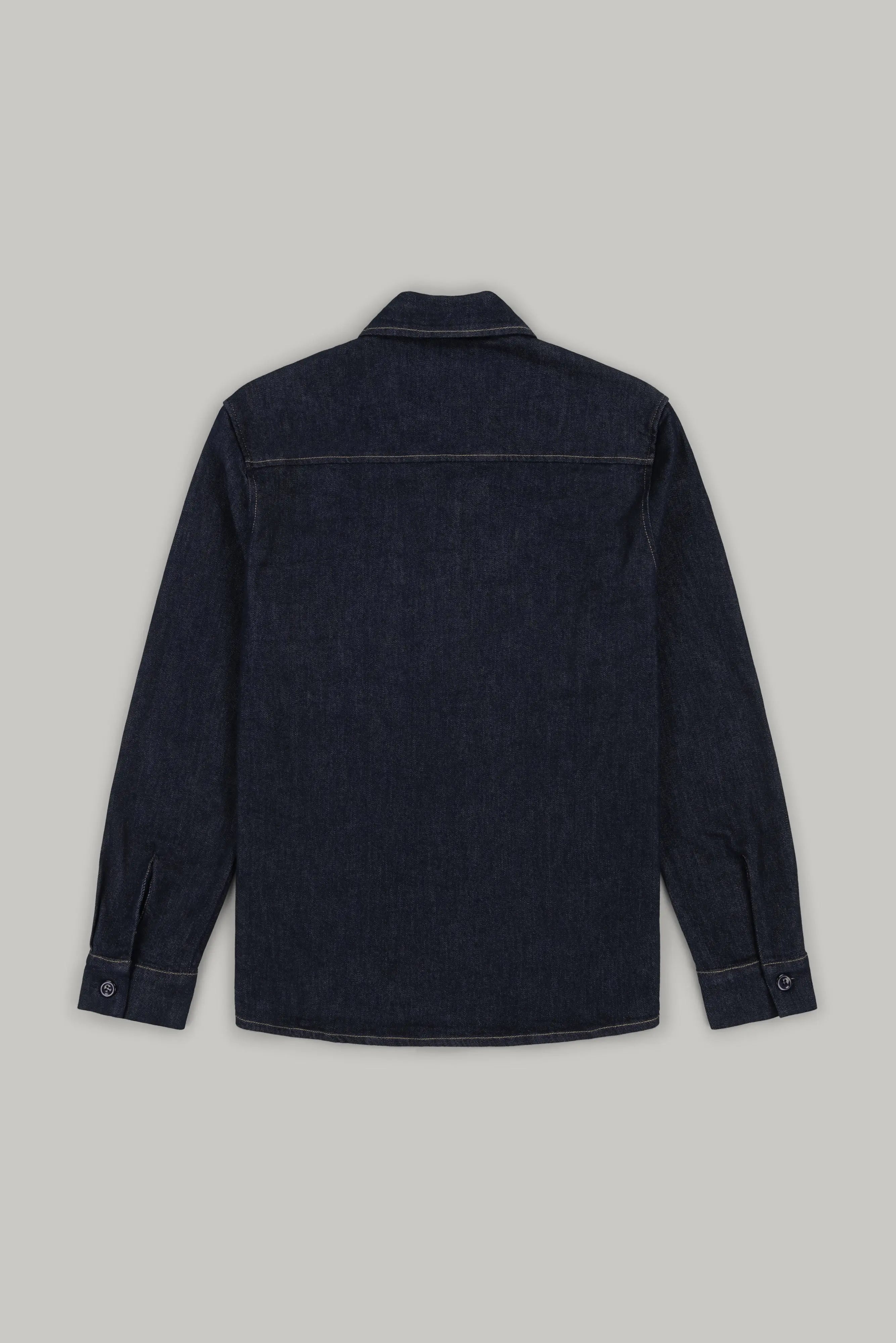 Bart Denim Button Overshirt - EverBlue - Wear London