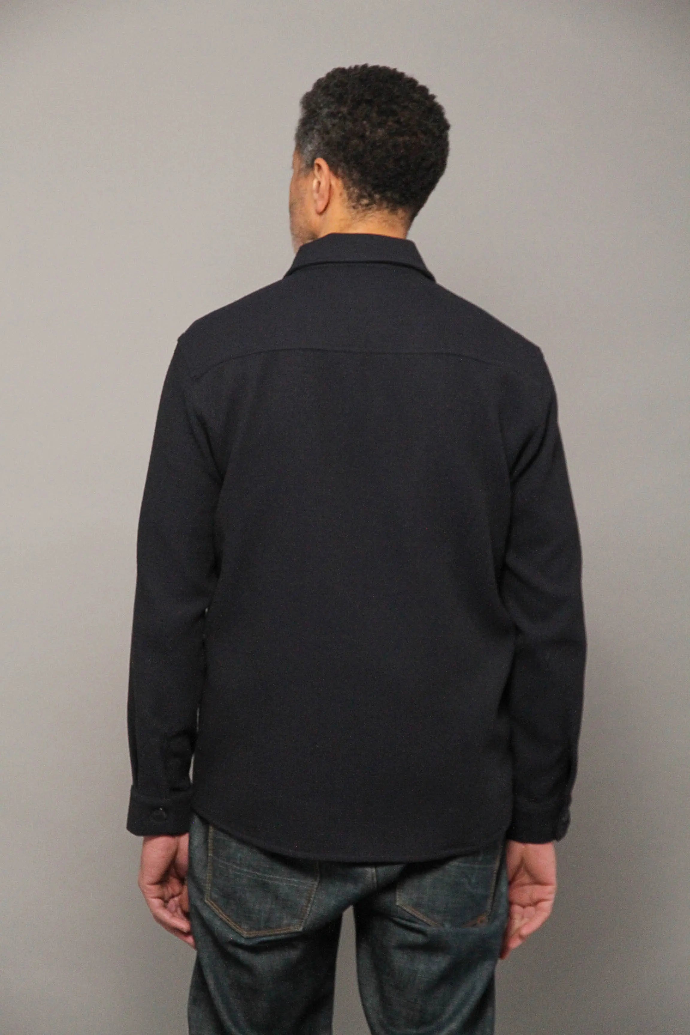Bart Long Sleeve Shirt - Navy Malta - Wear London