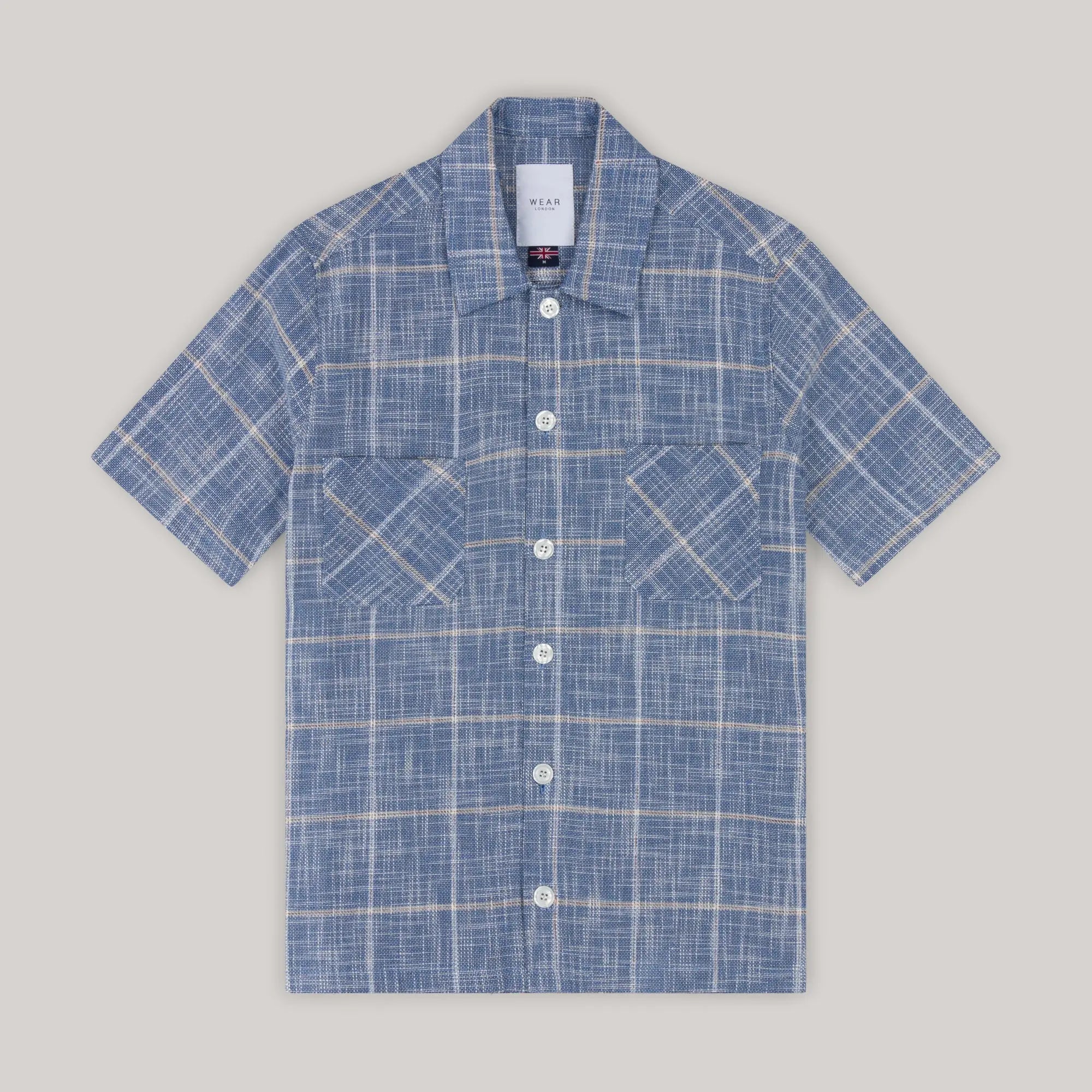 Bethnal Shirt - Mykonos - Sky Blue Check - Wear London
