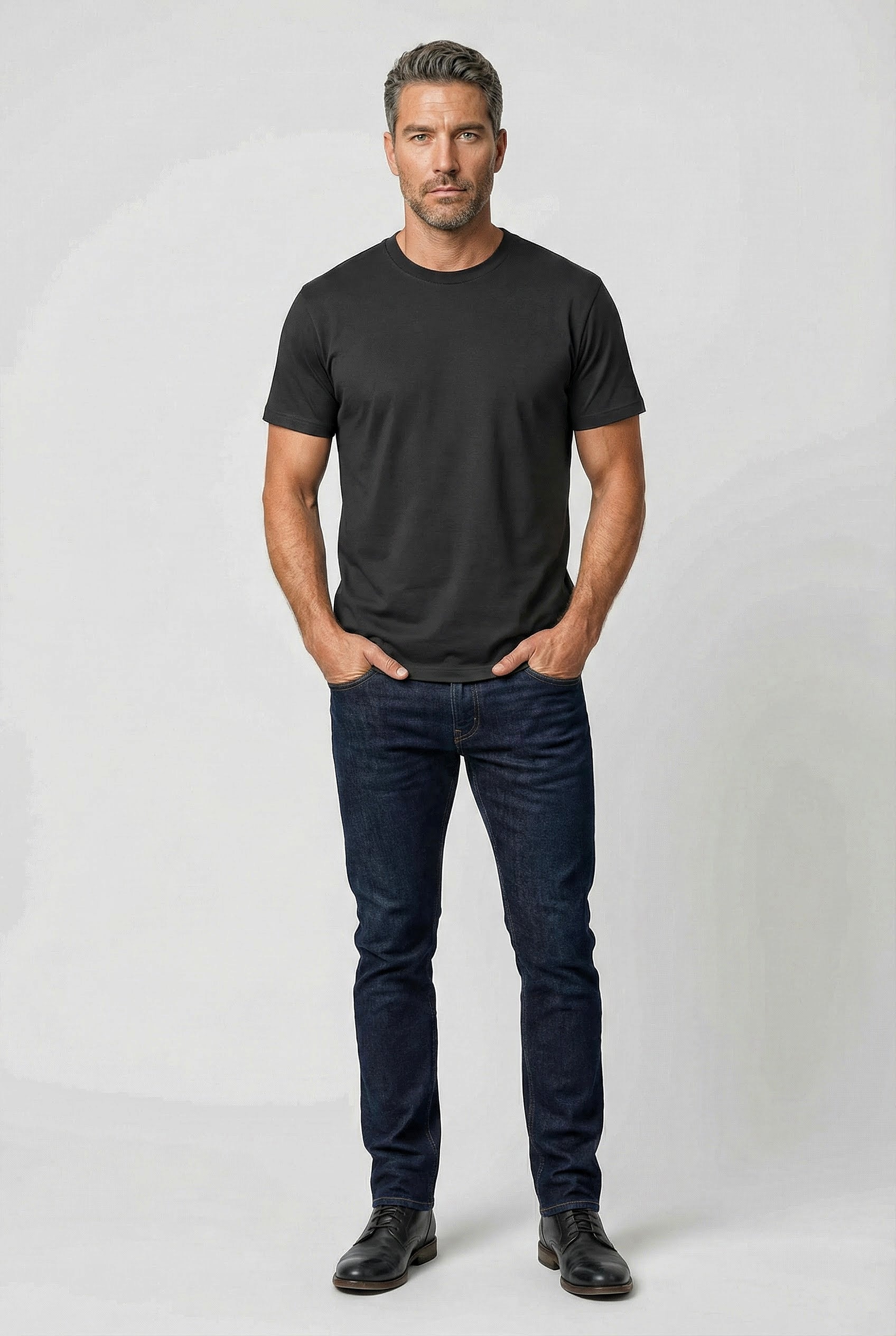 Dalston - T-Shirt Non Peach - Washed Black - Wear London