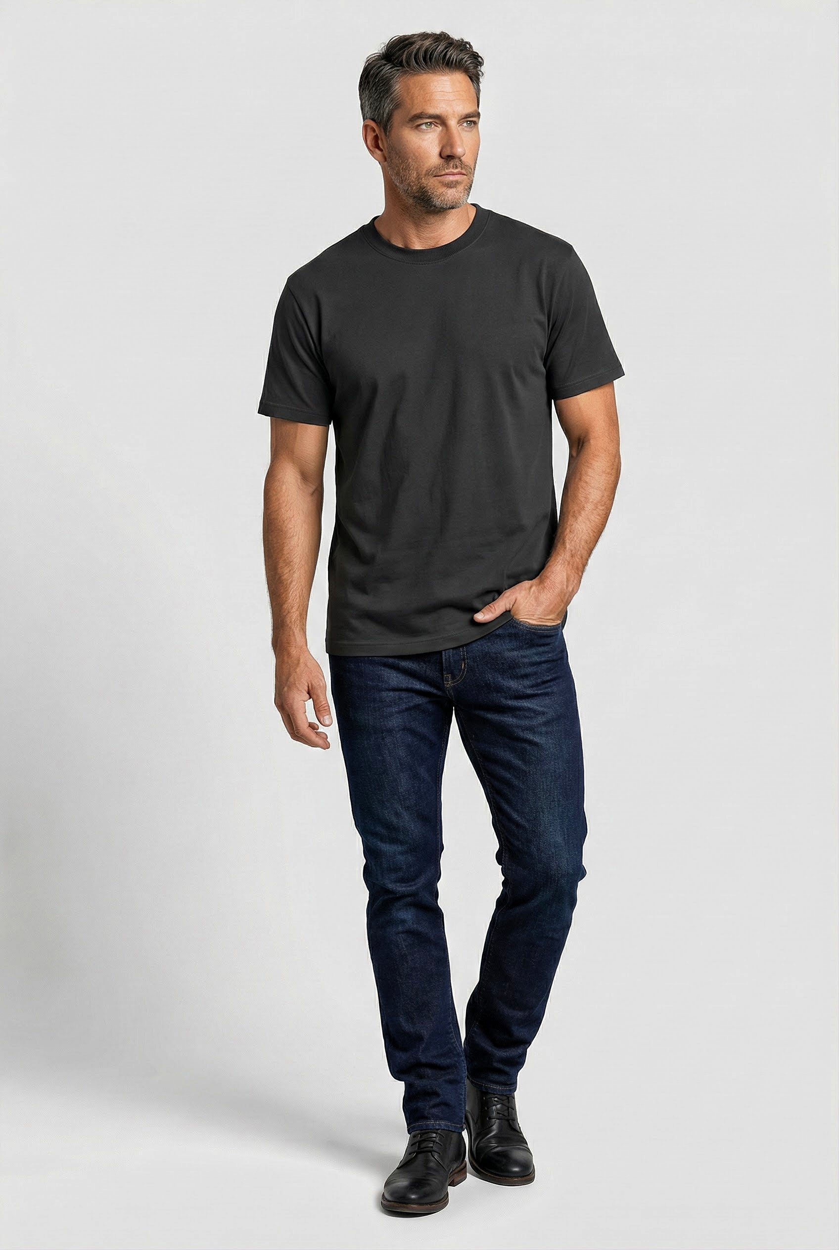 Dalston - T-Shirt Non Peach - Washed Black - Wear London