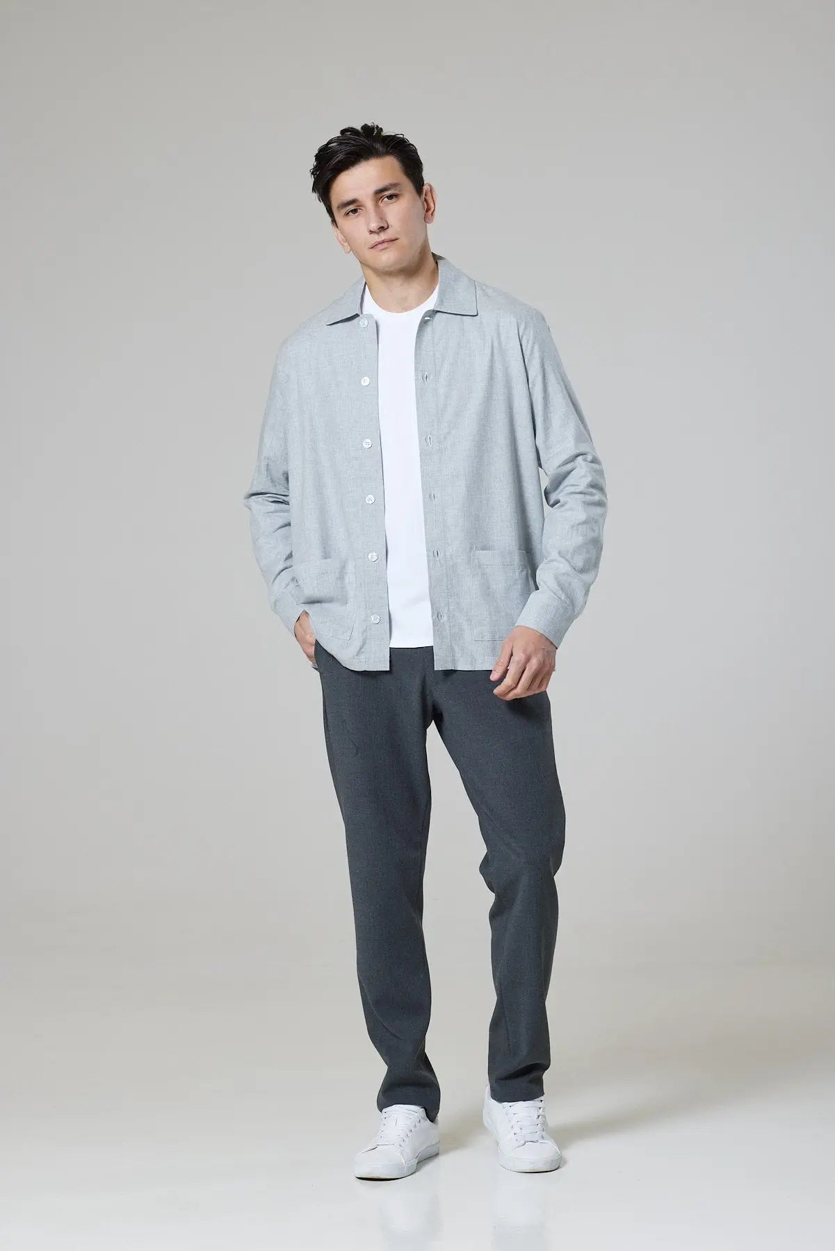 Chapman Shirt  - Grey Flannel - Wear London