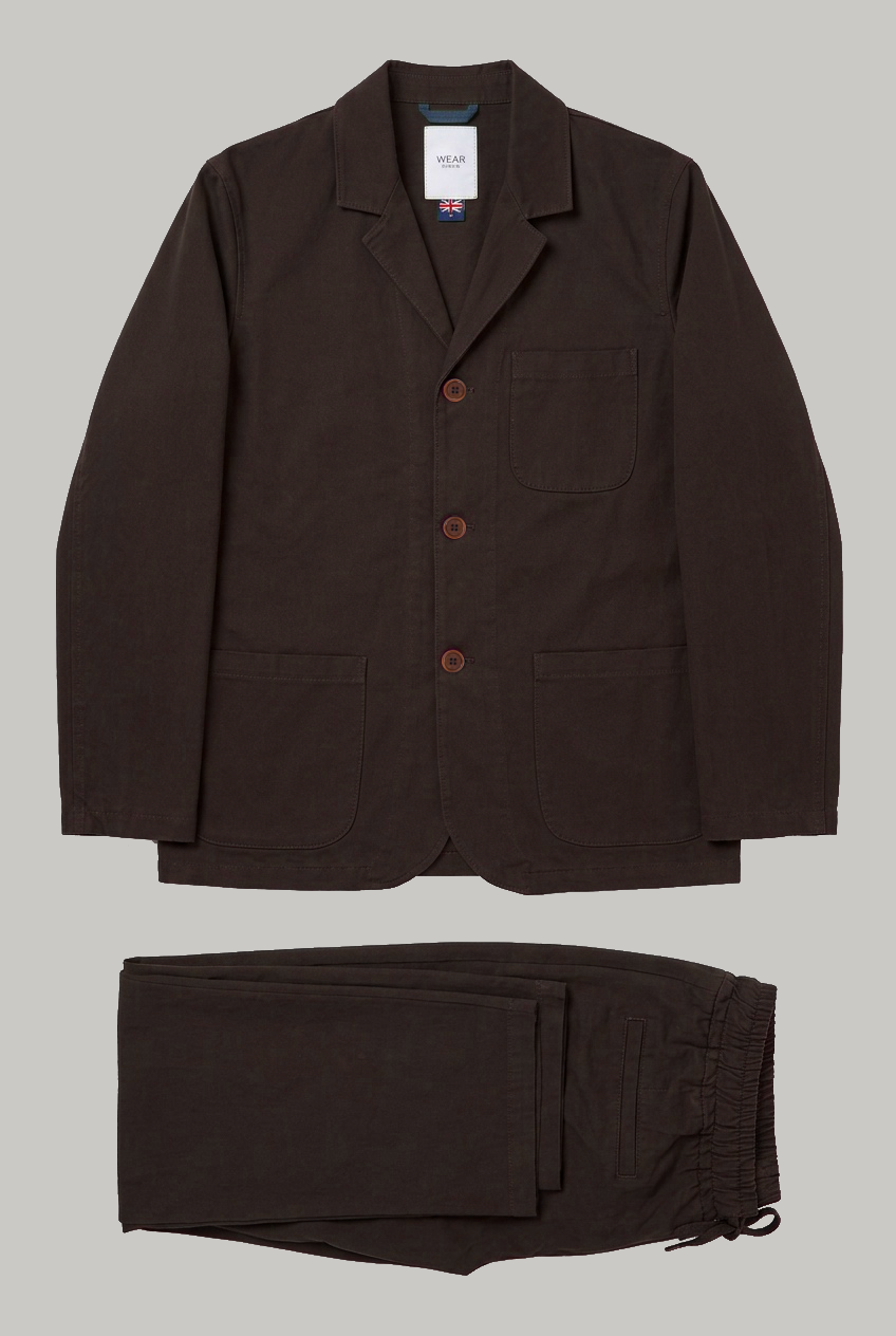 The Whitechapel - Cotton Linen Two Piece Suit - Chocolate - Wear London