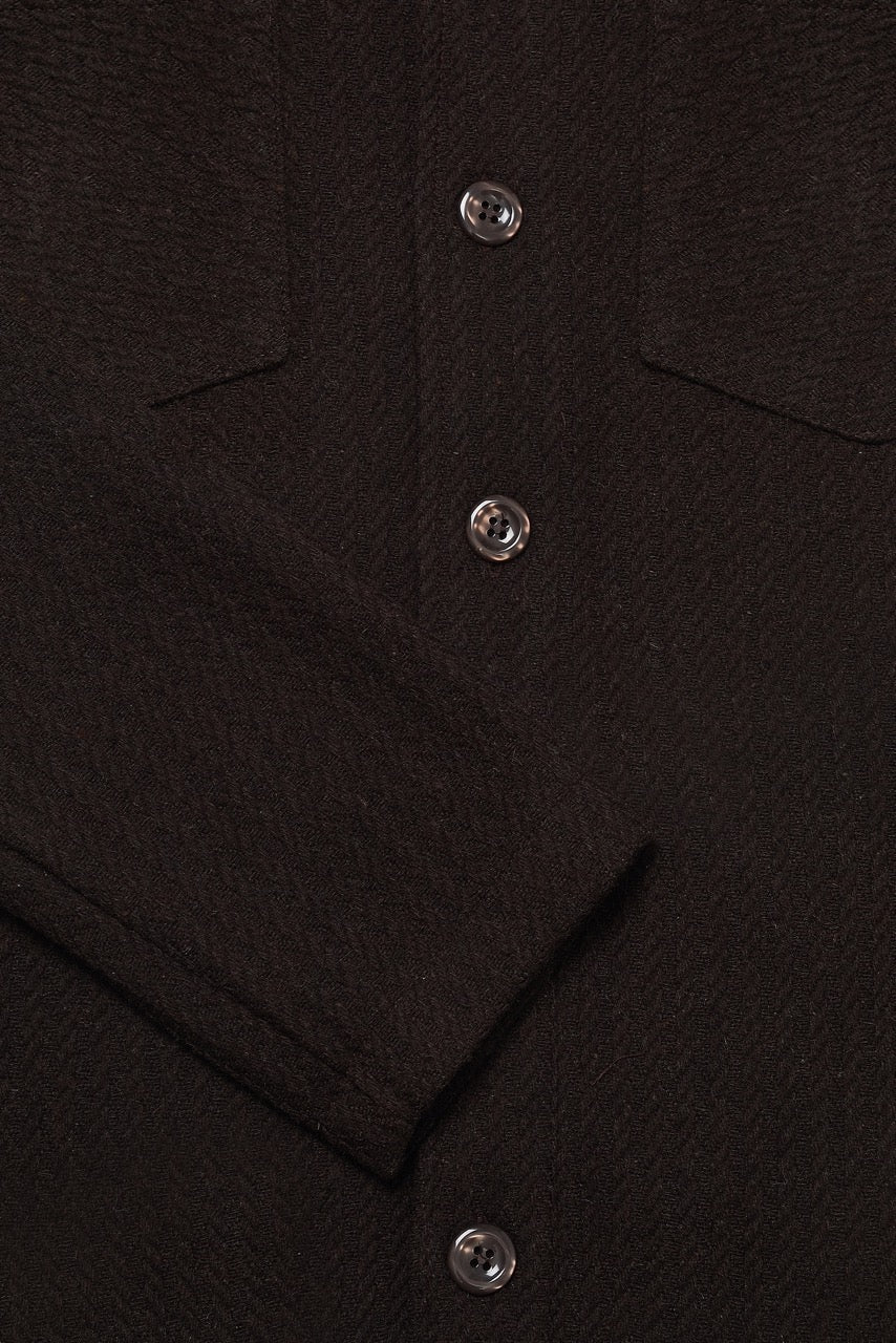 Bart Overshirt - Chocolate Waffle - Wear London