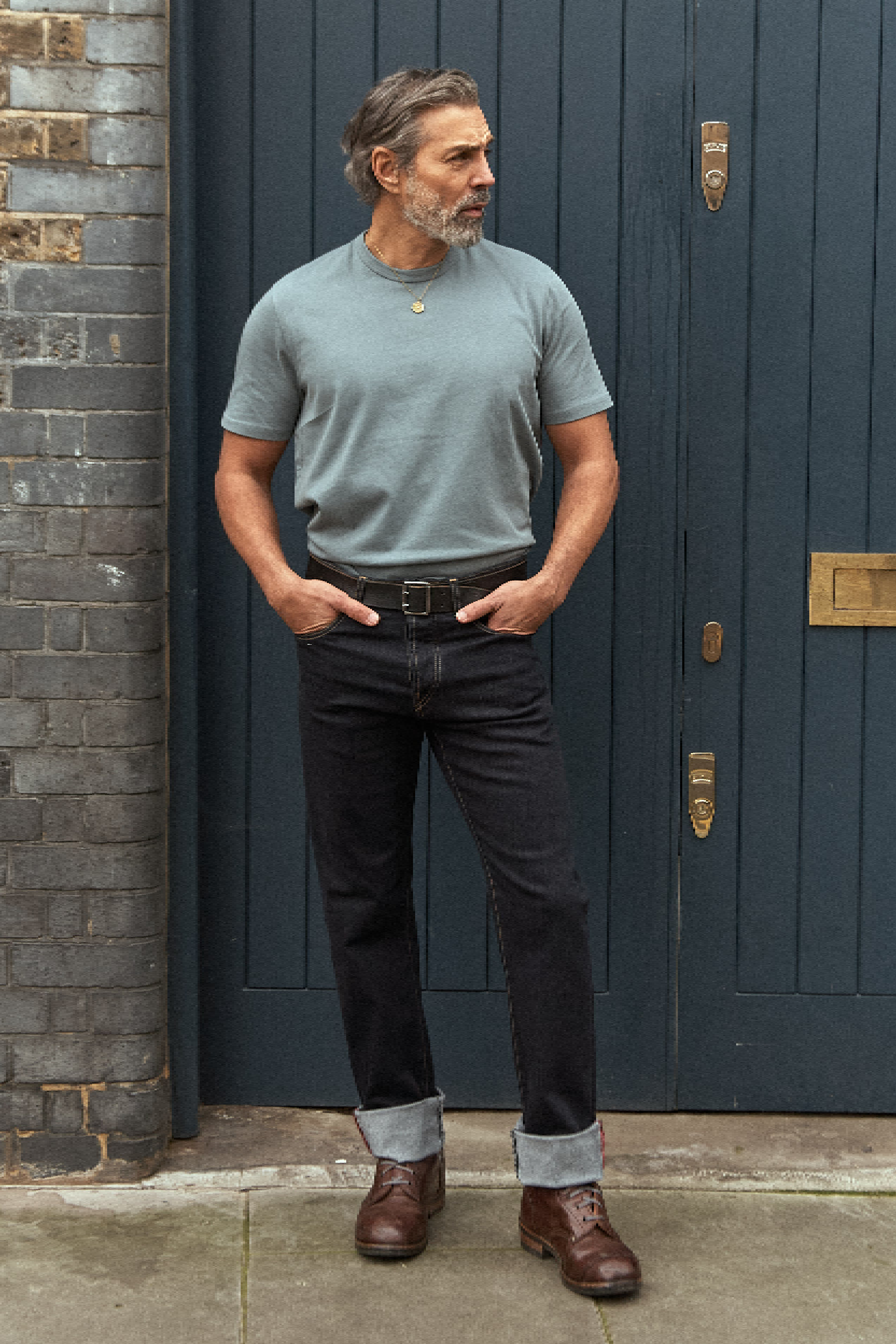 Dalston - T-Shirt Non Peach - Teal - Wear London