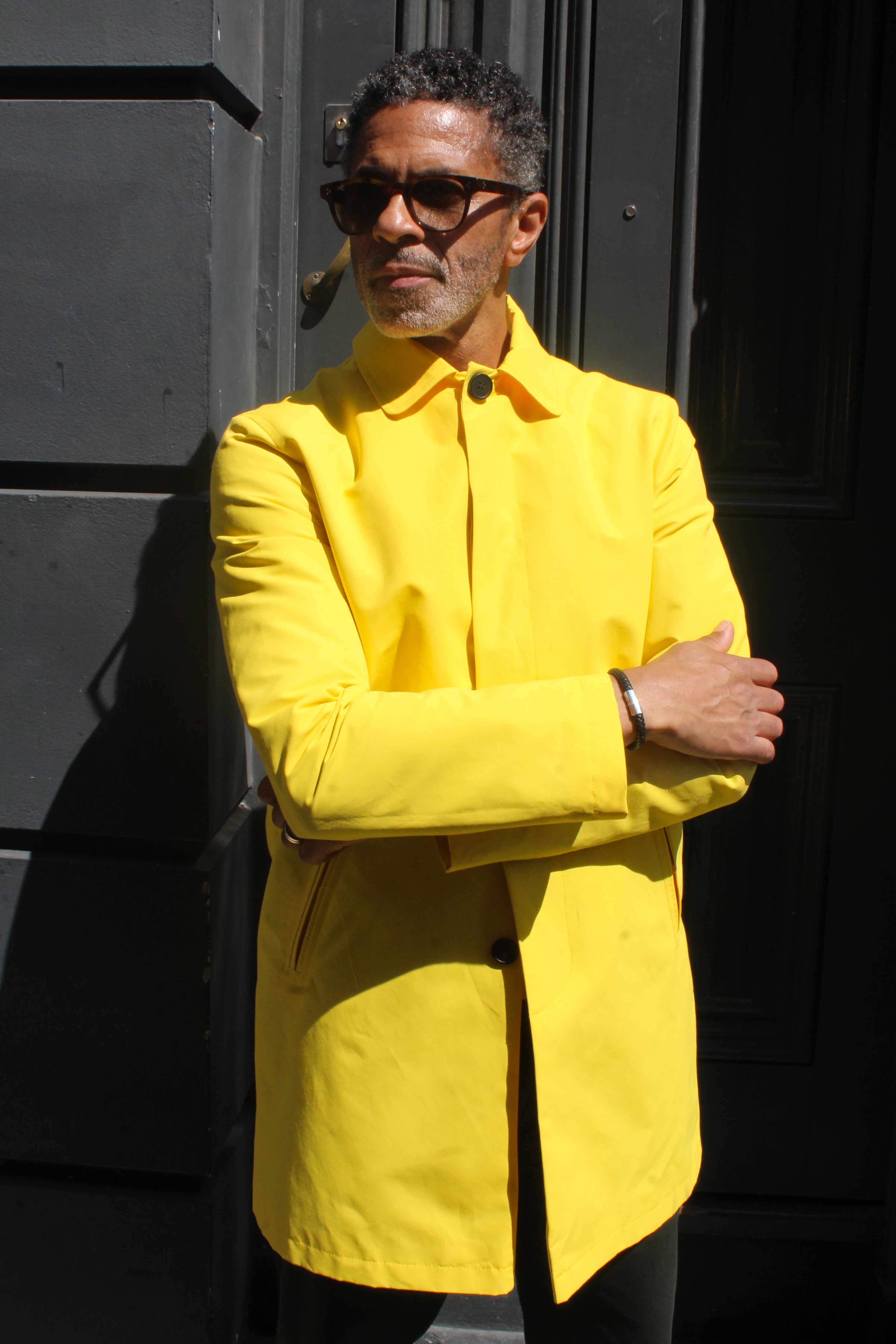 London Spring Lined Rain Mac - Lemon - Wear London