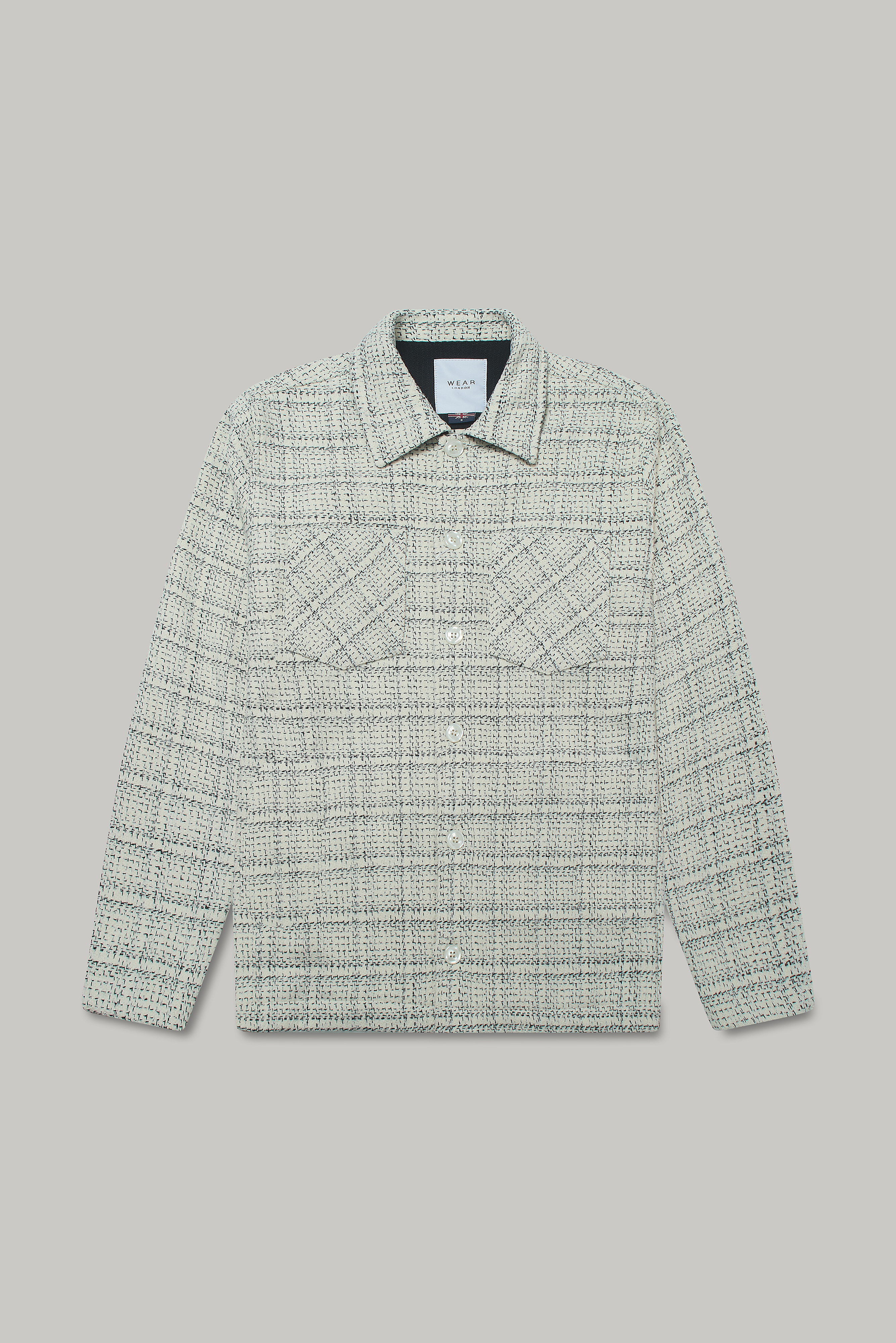 Bart Frame Overshirt - Ecru / Black - Wear London