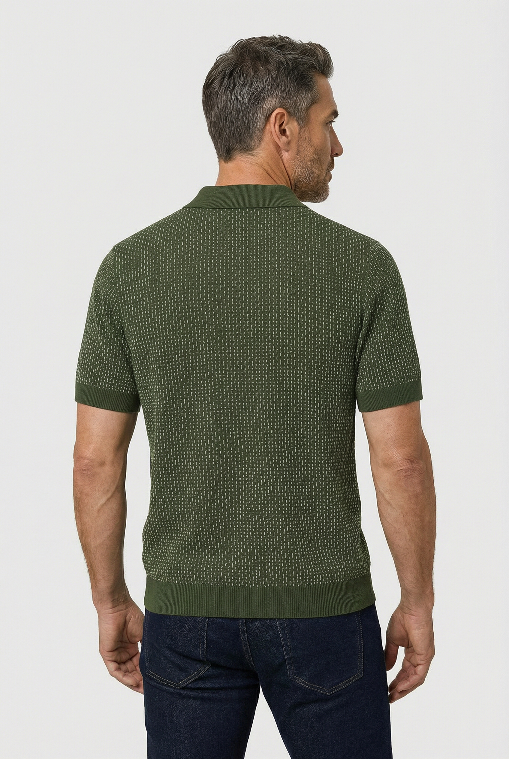 Lambeth - Button Through Knitwear - Olive - Wear London