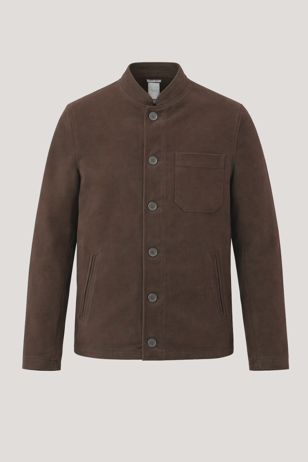 Aldgate Baseball Shacket - Chocolate Moleskin - Wear London