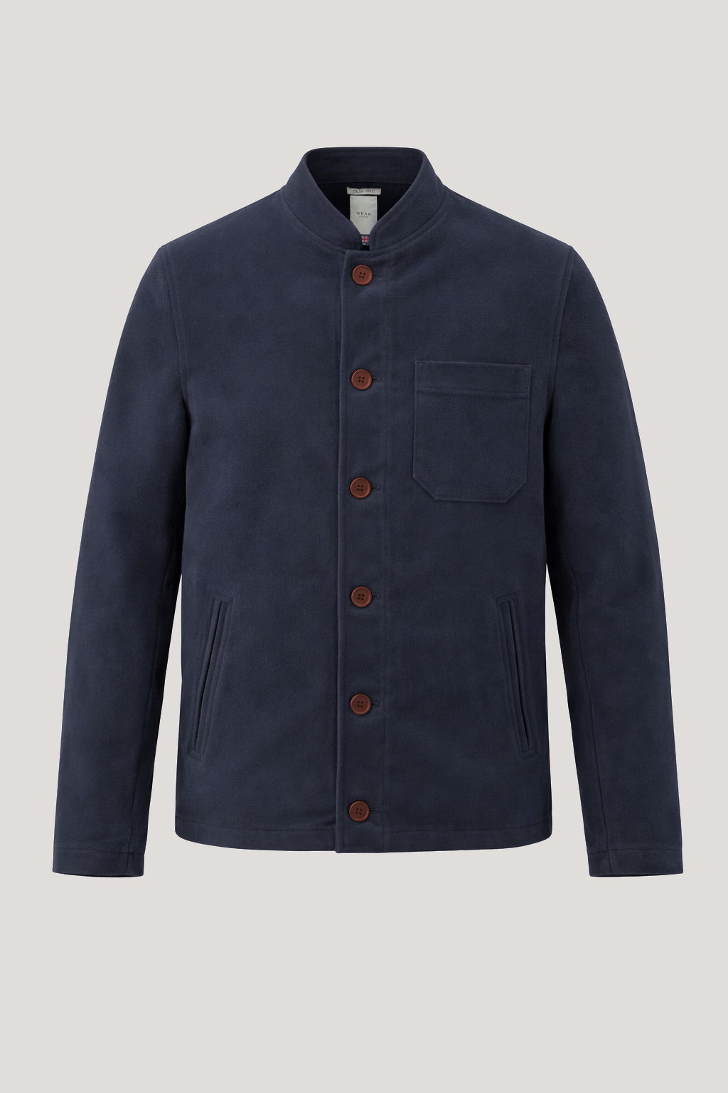 Aldgate Baseball Shacket - Navy Moleskin - Wear London
