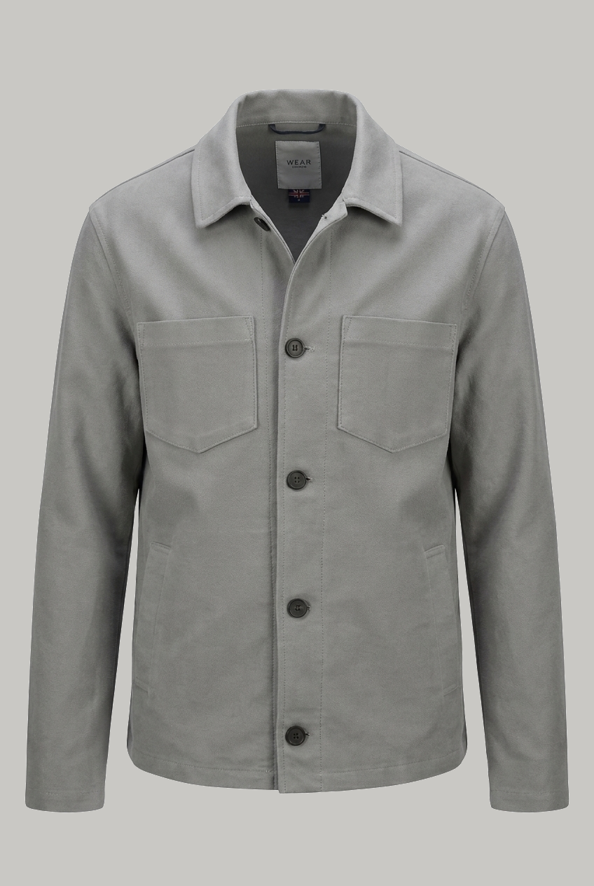 Southend Shacket - Light Grey Moleskin - Wear London