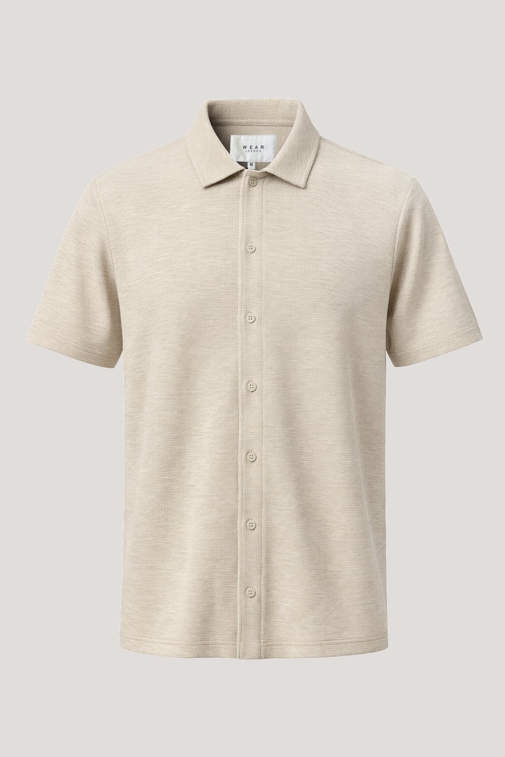Kane - Revere Short Sleeve Shirt - Stone - Wear London