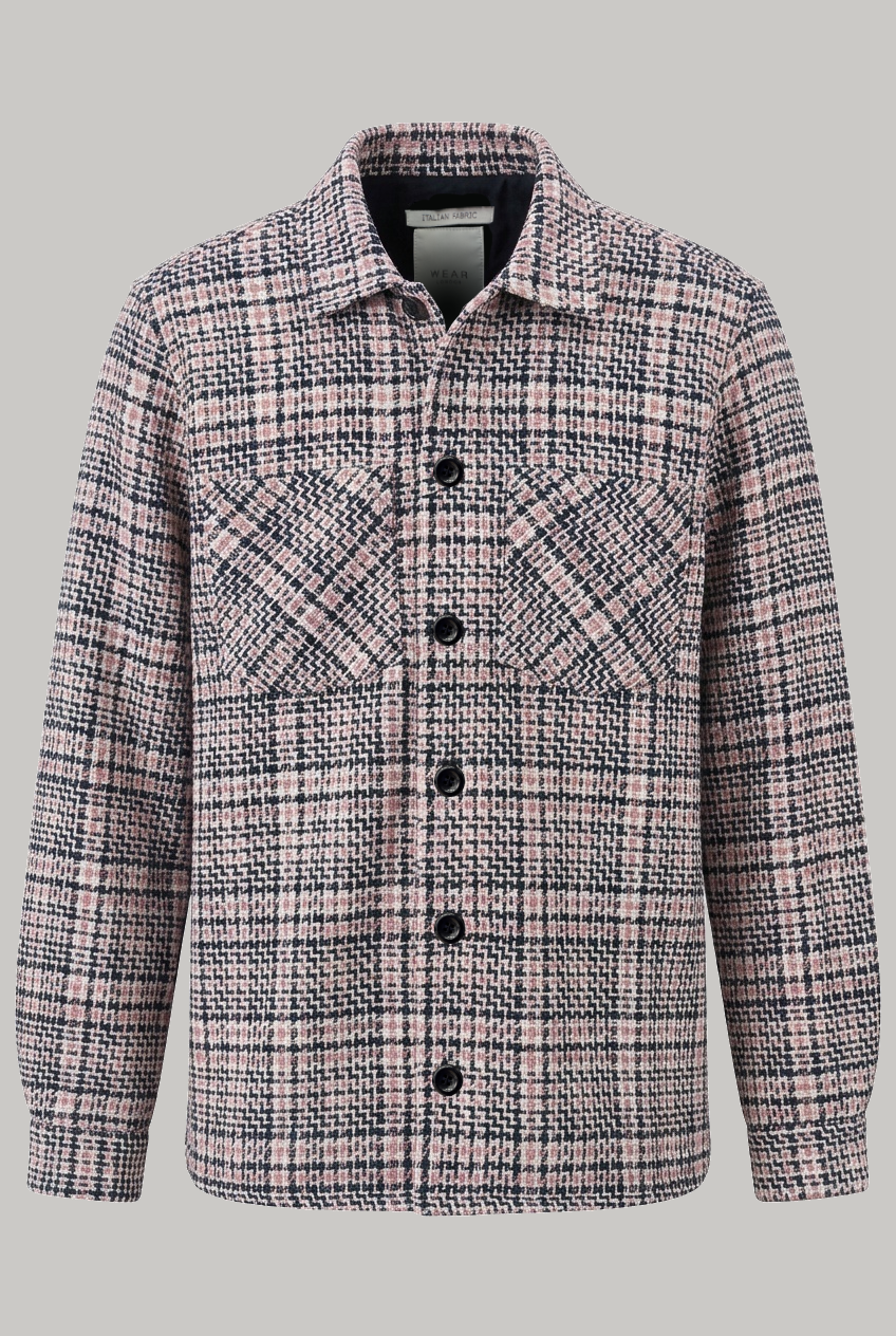 Bart Overshirt - Navy Pink - Wear London