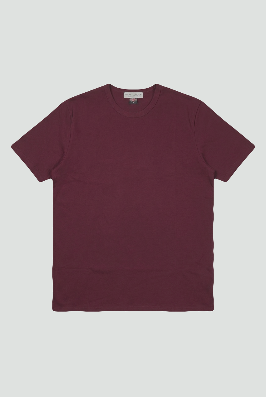 Trueman Regular Fit T-Shirt - Burgundy - Wear London