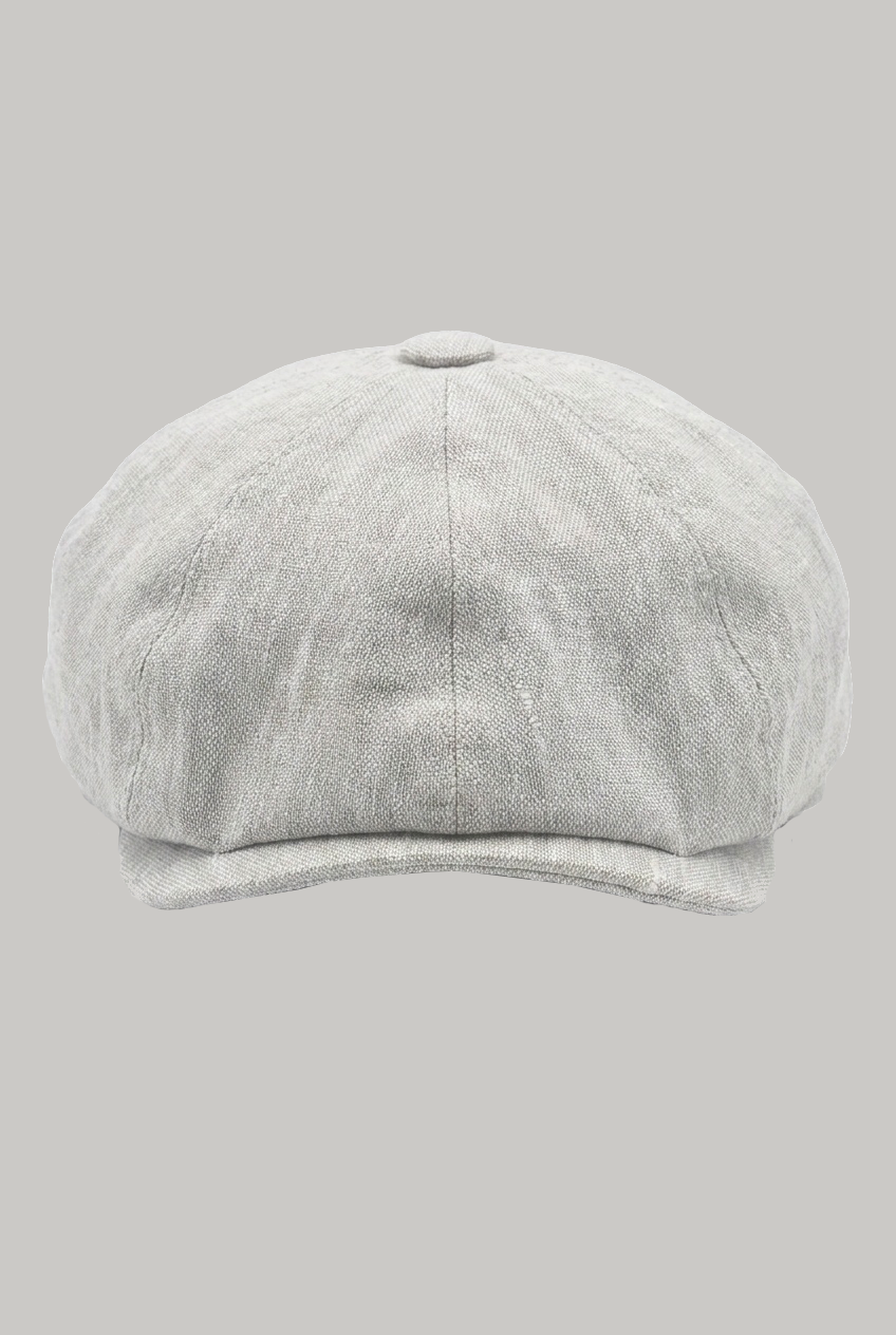 Baker Boy Hat - Stone Linen - Wear London
