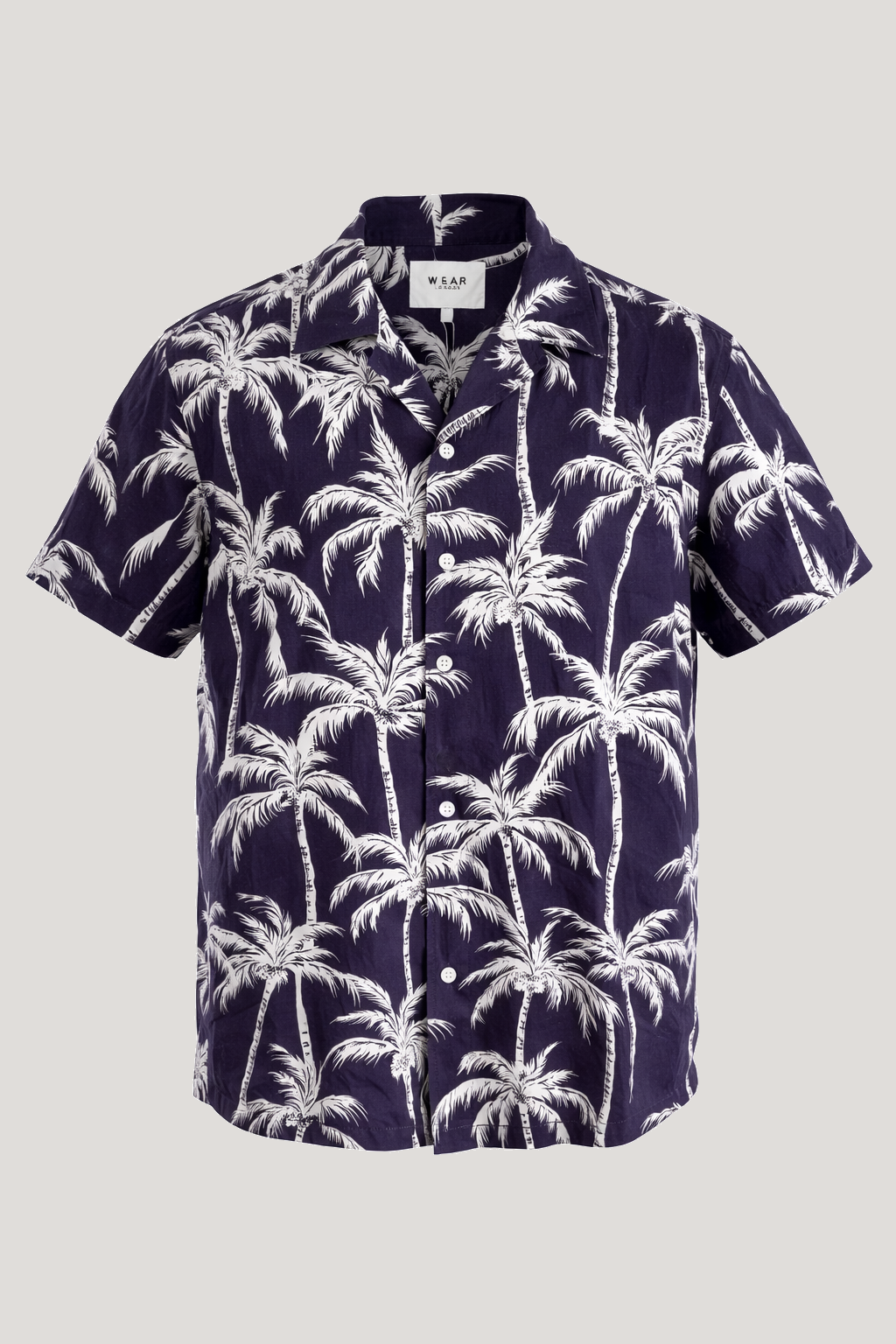 Dano Short Sleeve Shirt - Purple Palm - Wear London