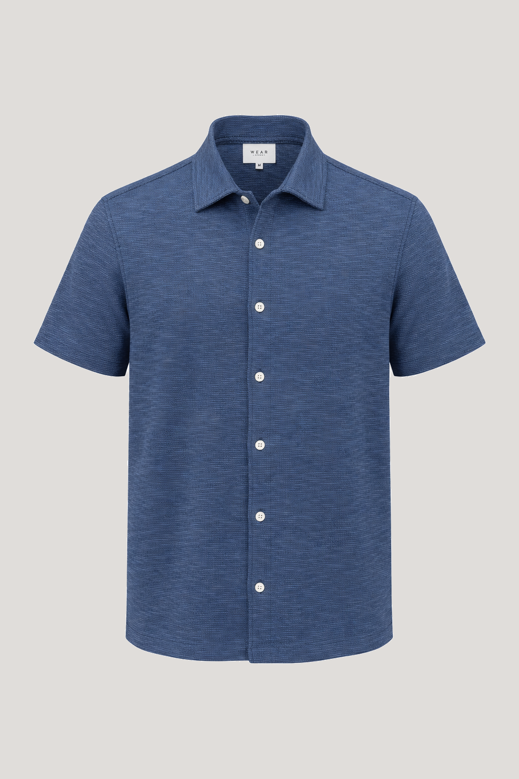 Kane - Revere Short Sleeve Shirt - Indigo - Wear London